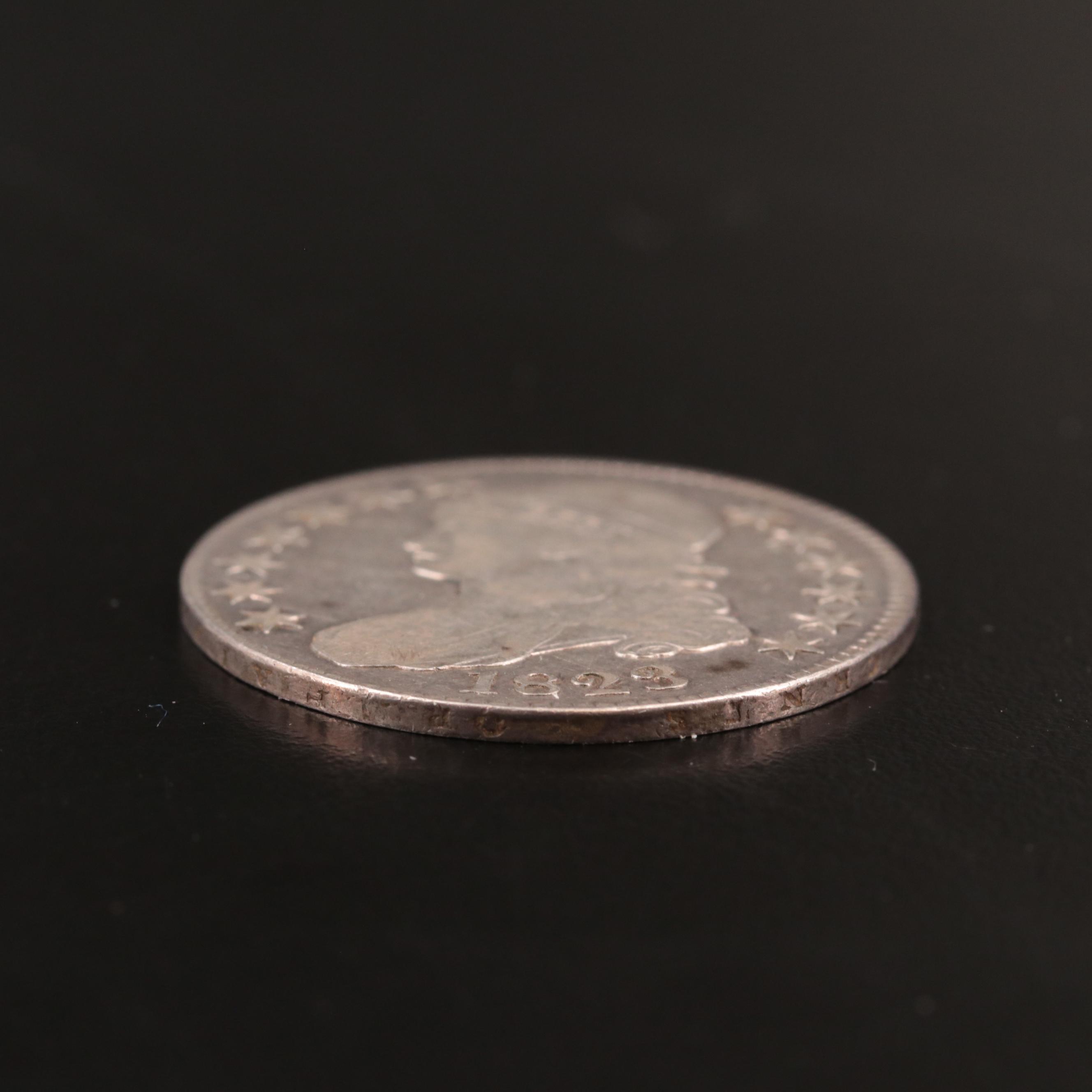 1823 Capped Bust Silver Half Dollar