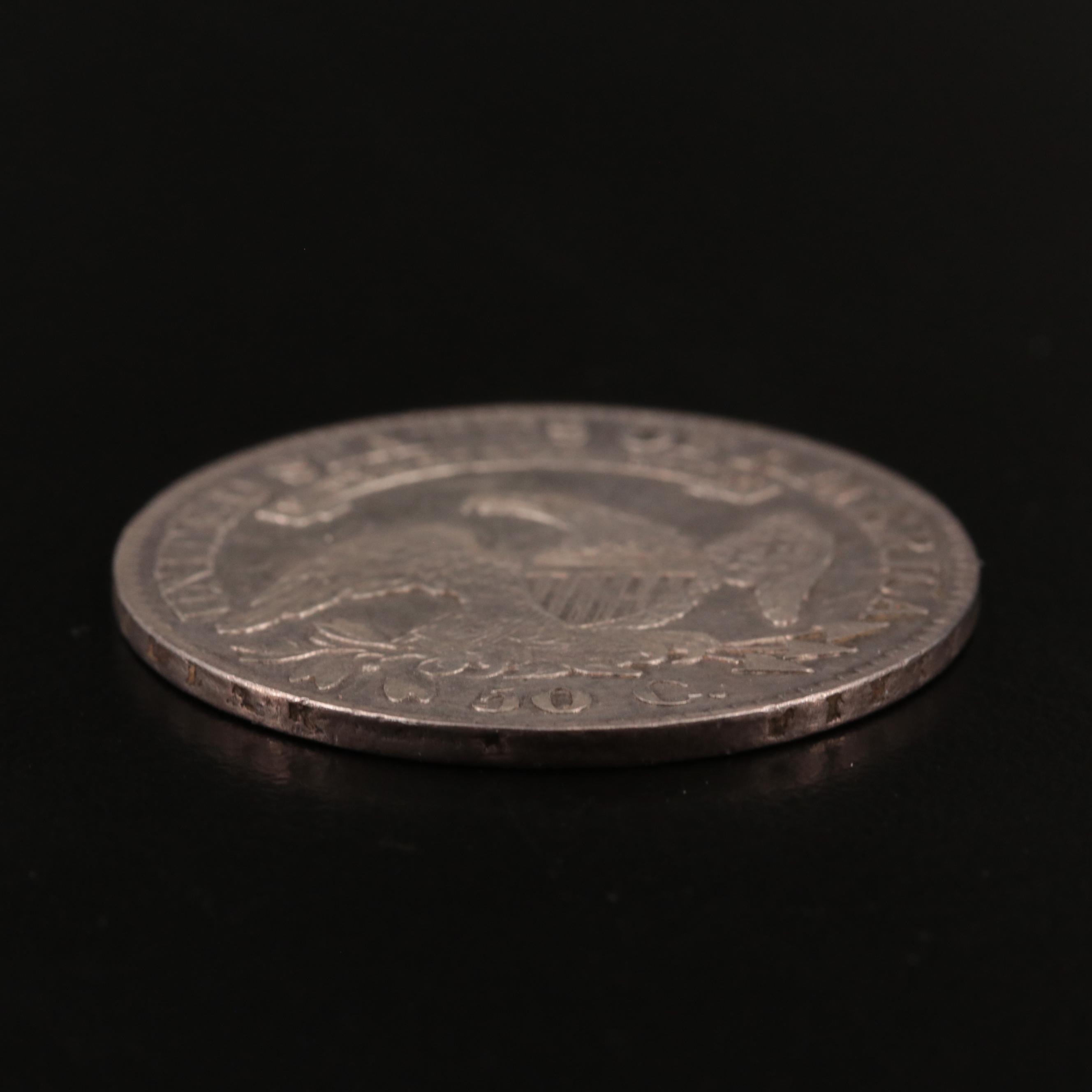 1823 Capped Bust Silver Half Dollar