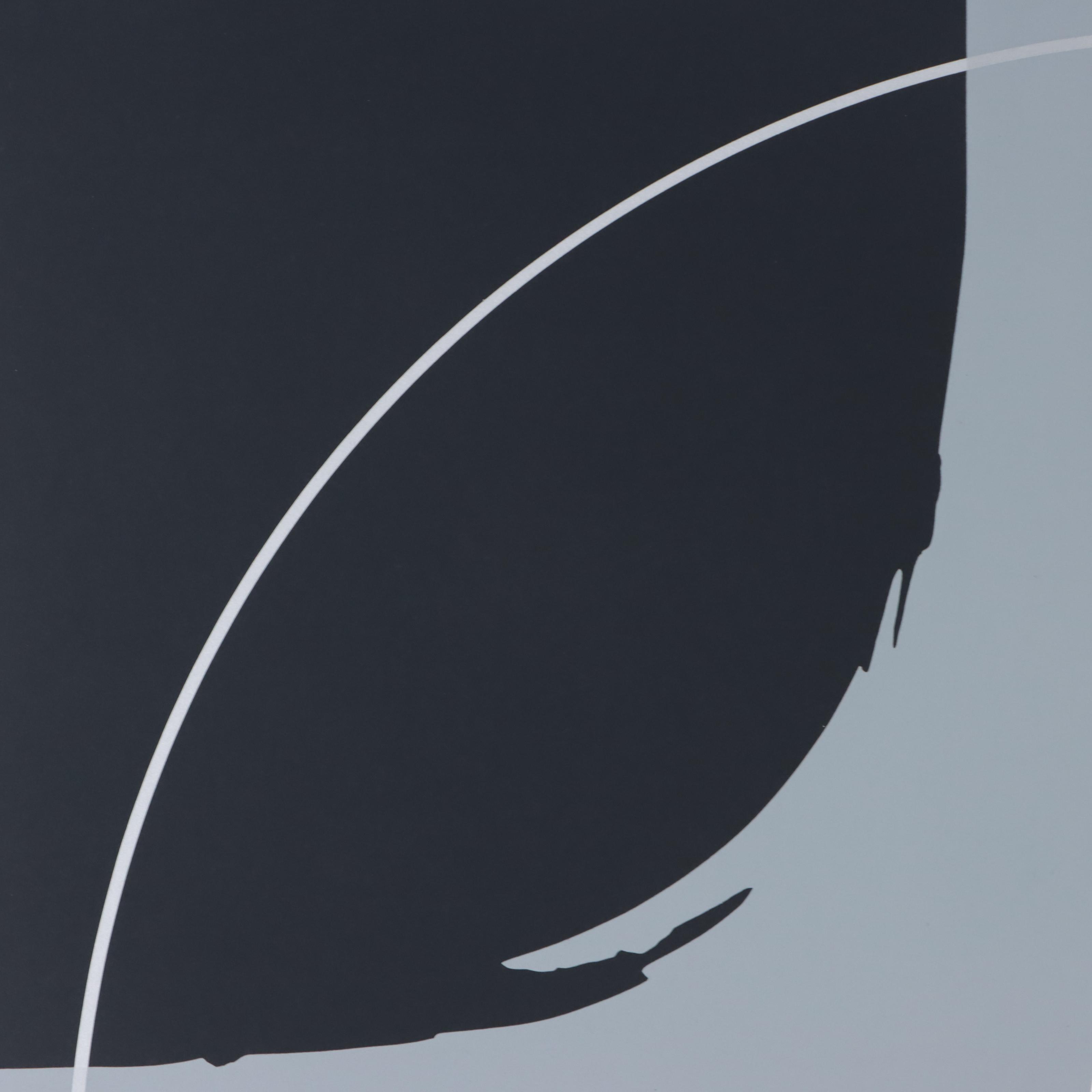 Thomas Whelan Benton Serigraph "Earthline Red," 1981