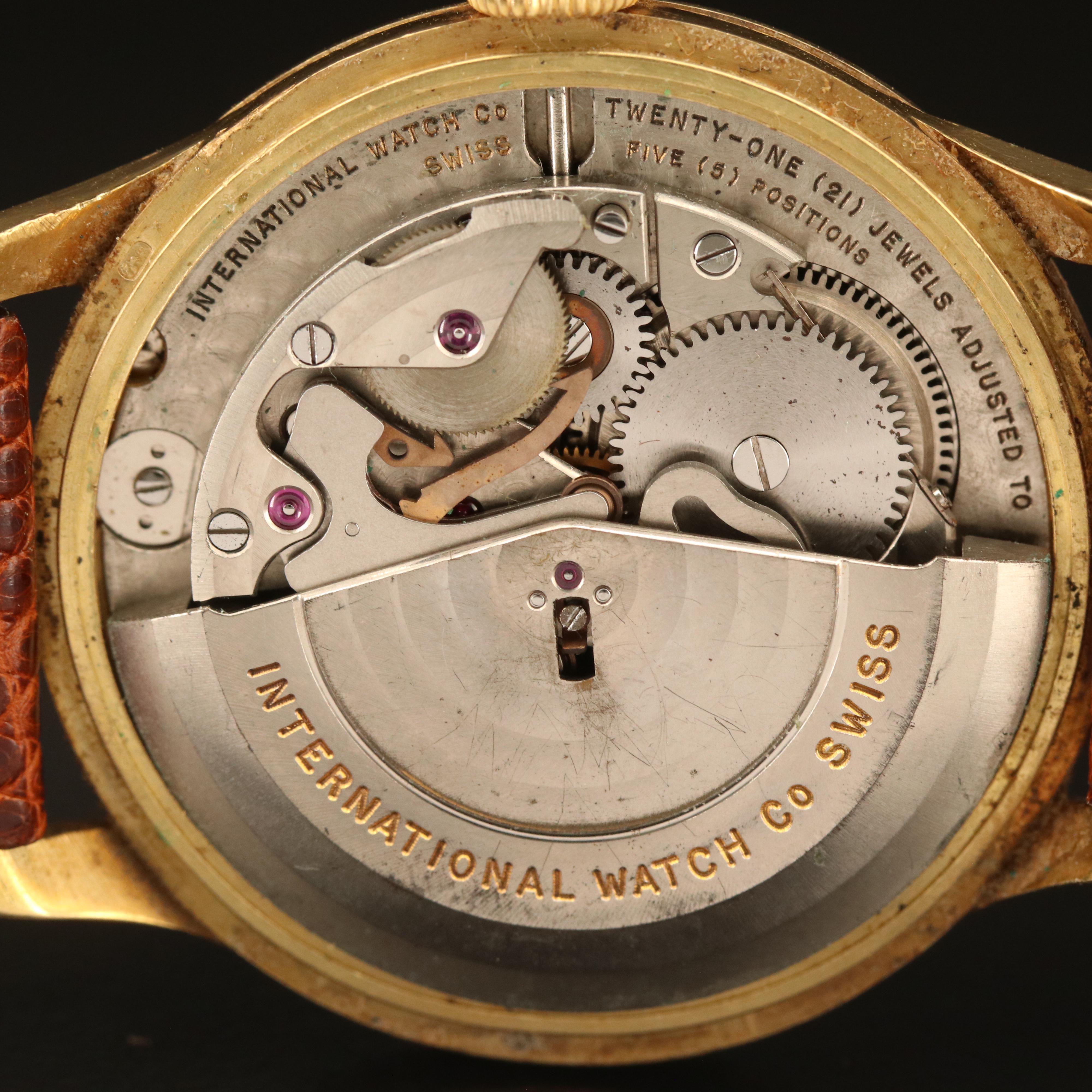 International Watch Co. Schaffhausen Gubelin 18K Watch