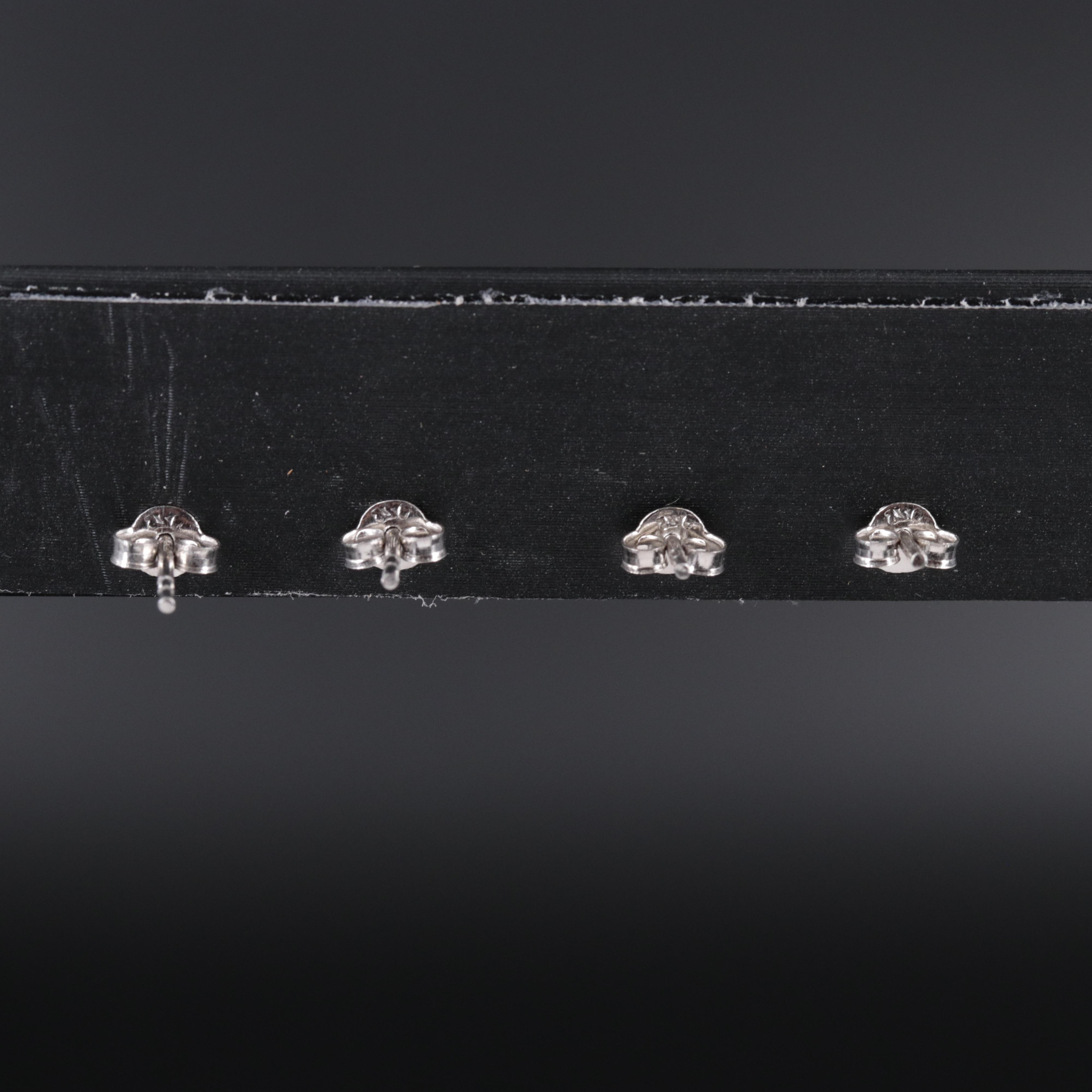 Sterling Silver Gemstone Stud Earring Duo