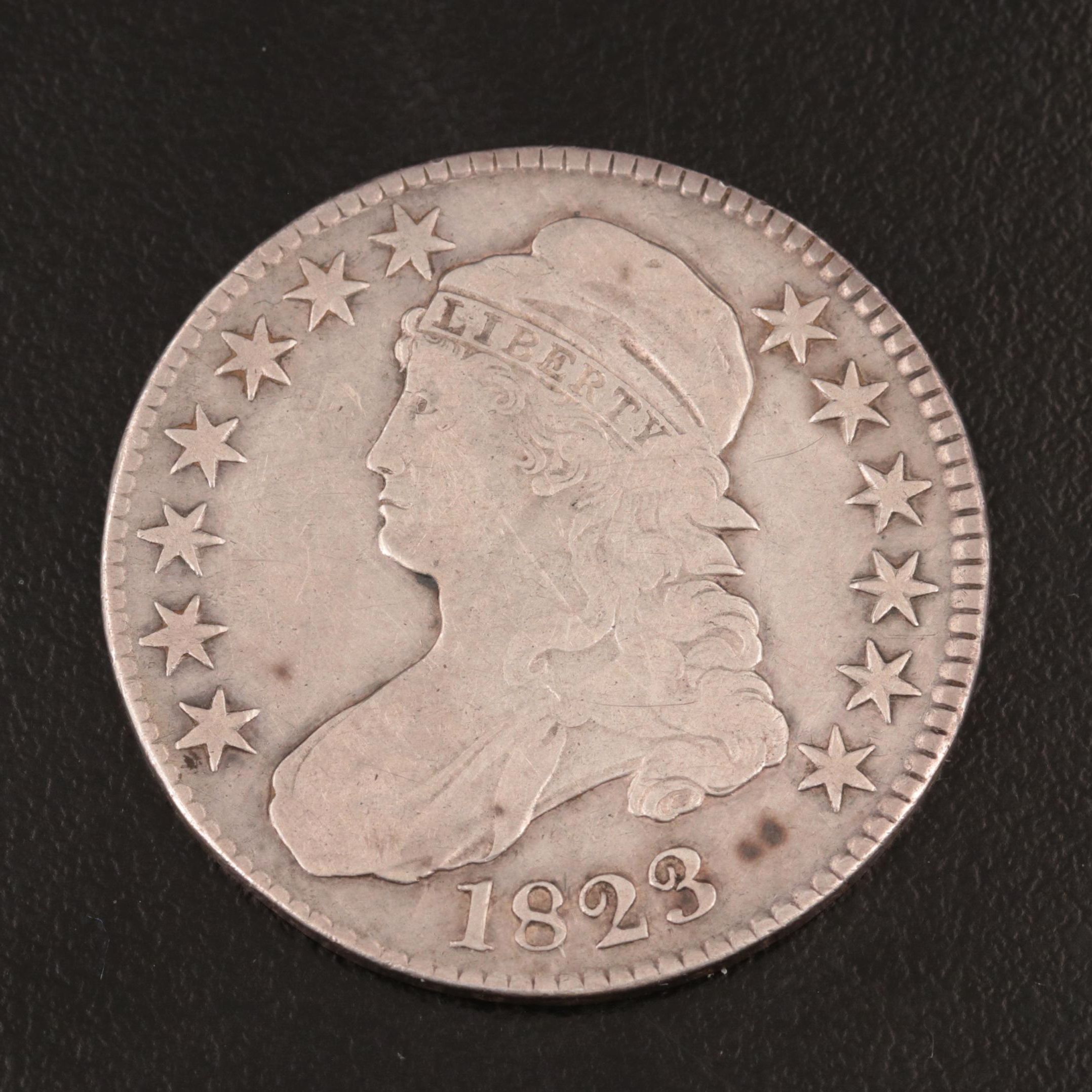 1823 Capped Bust Silver Half Dollar
