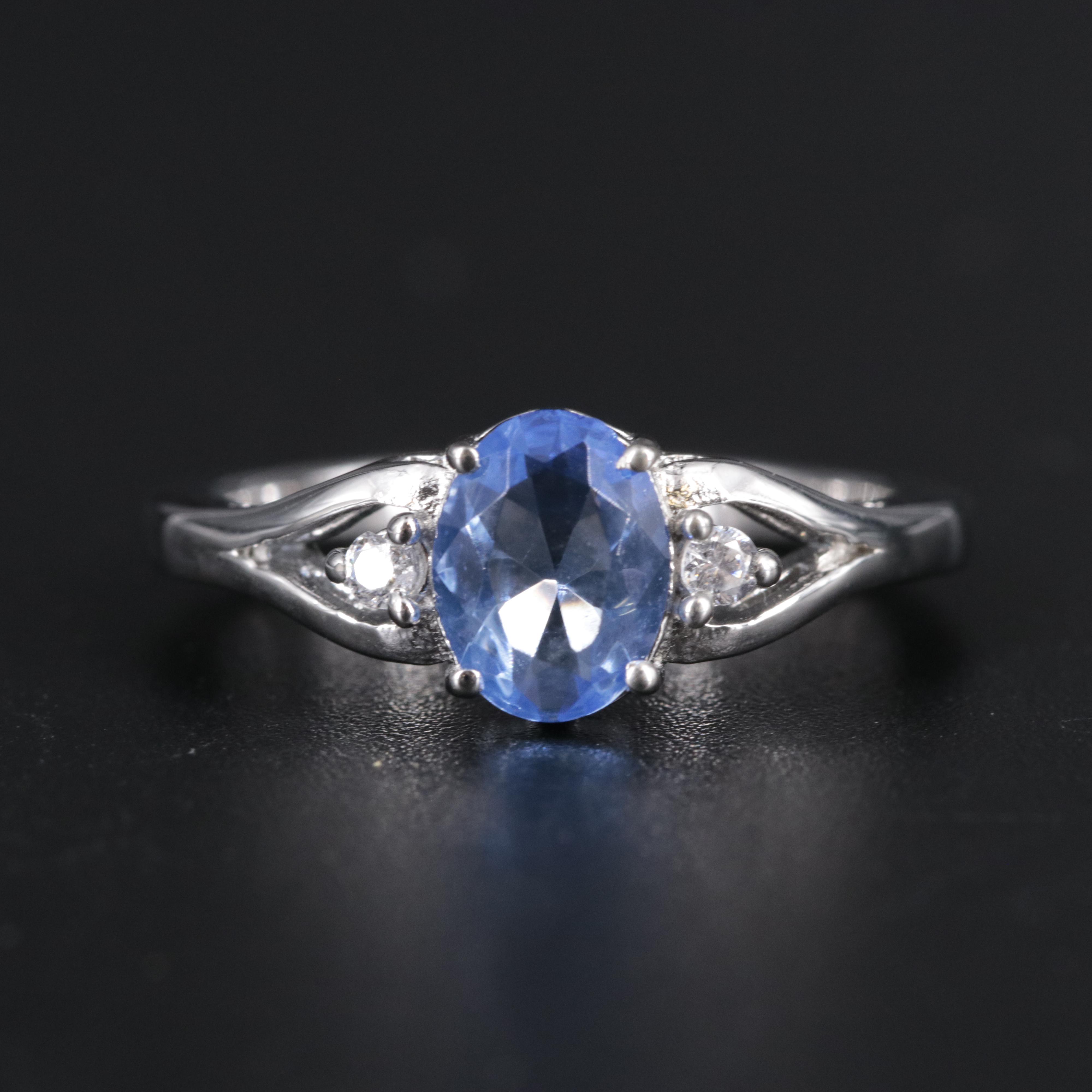 Sterling Silver Topaz Ring