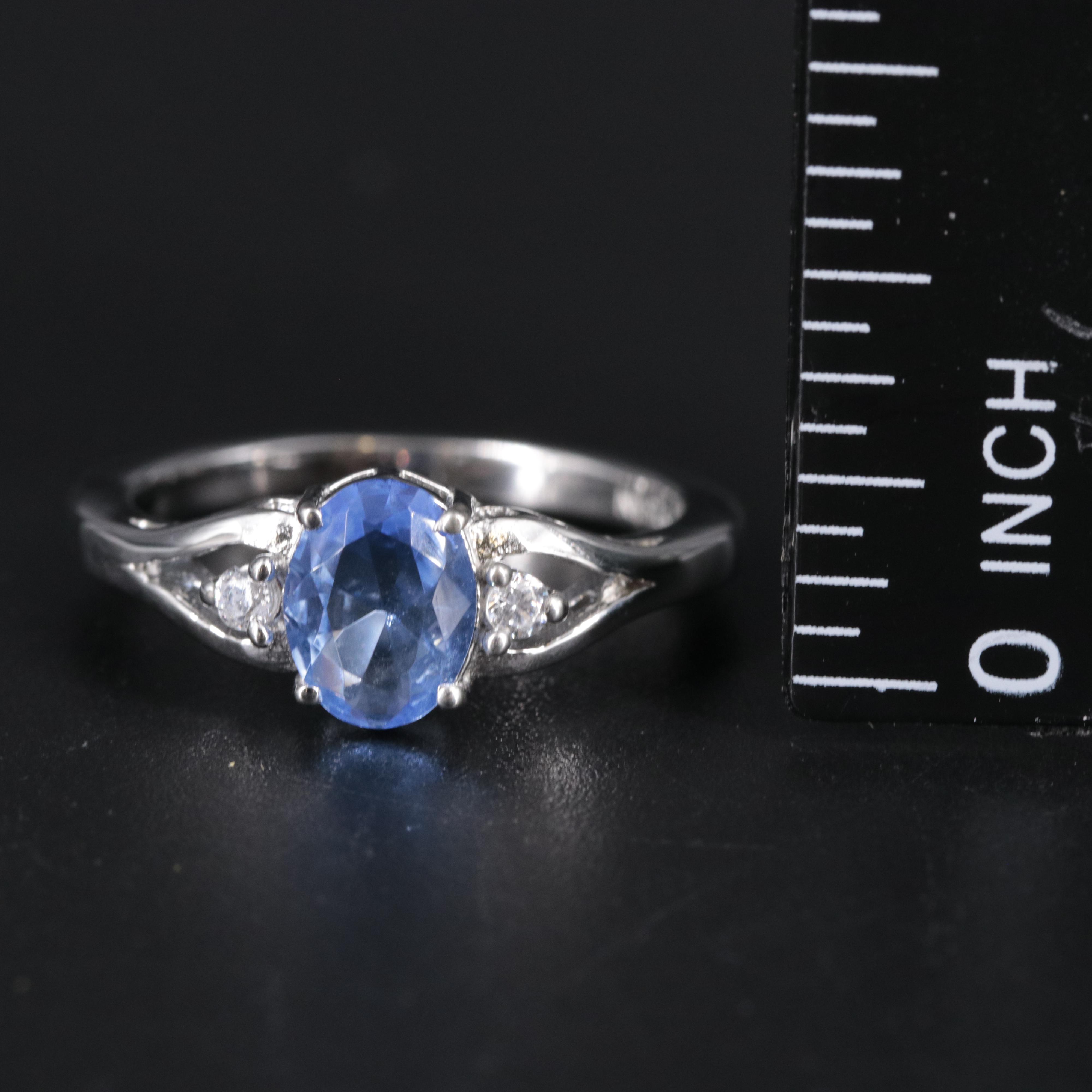 Sterling Silver Topaz Ring