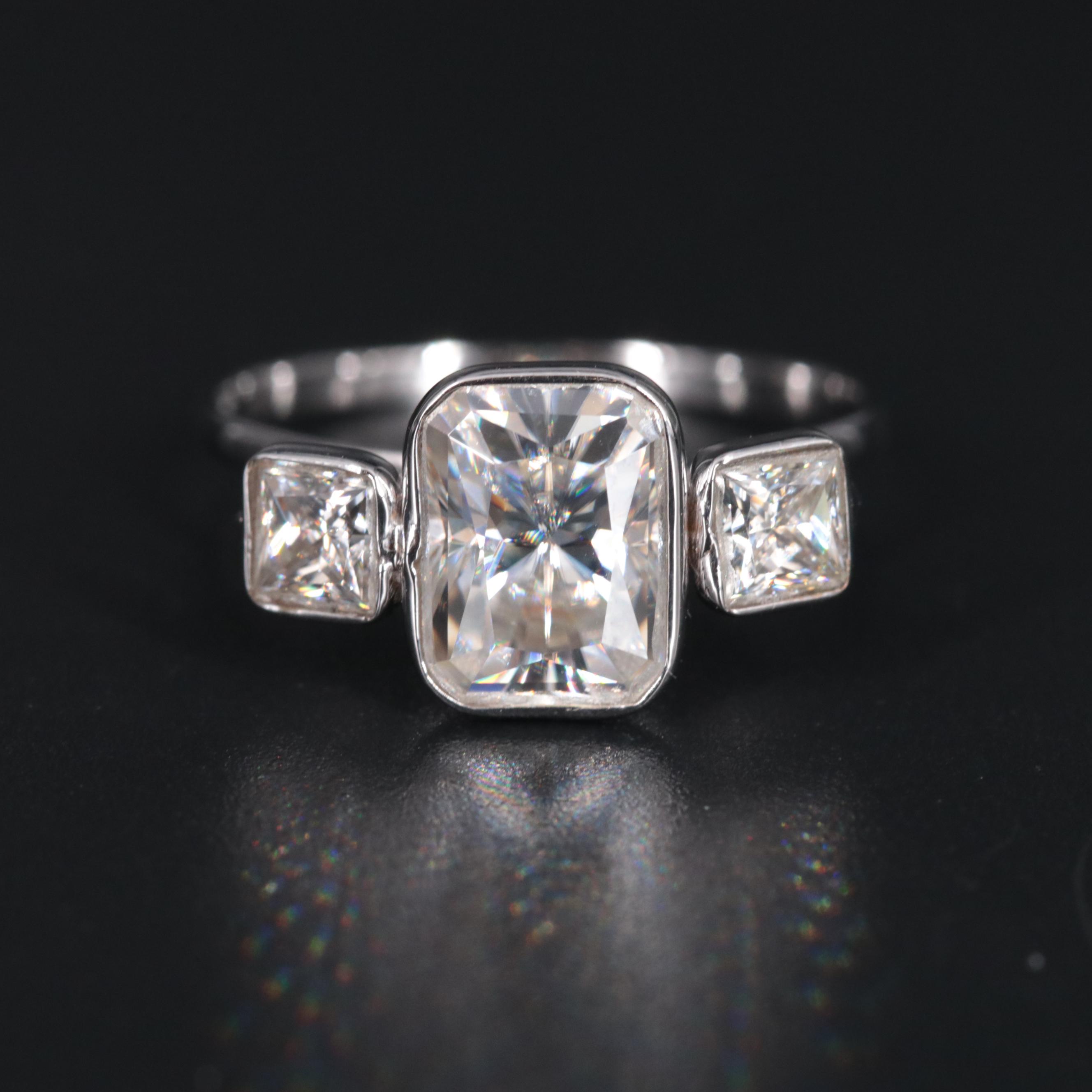 14K Moissanite Ring
