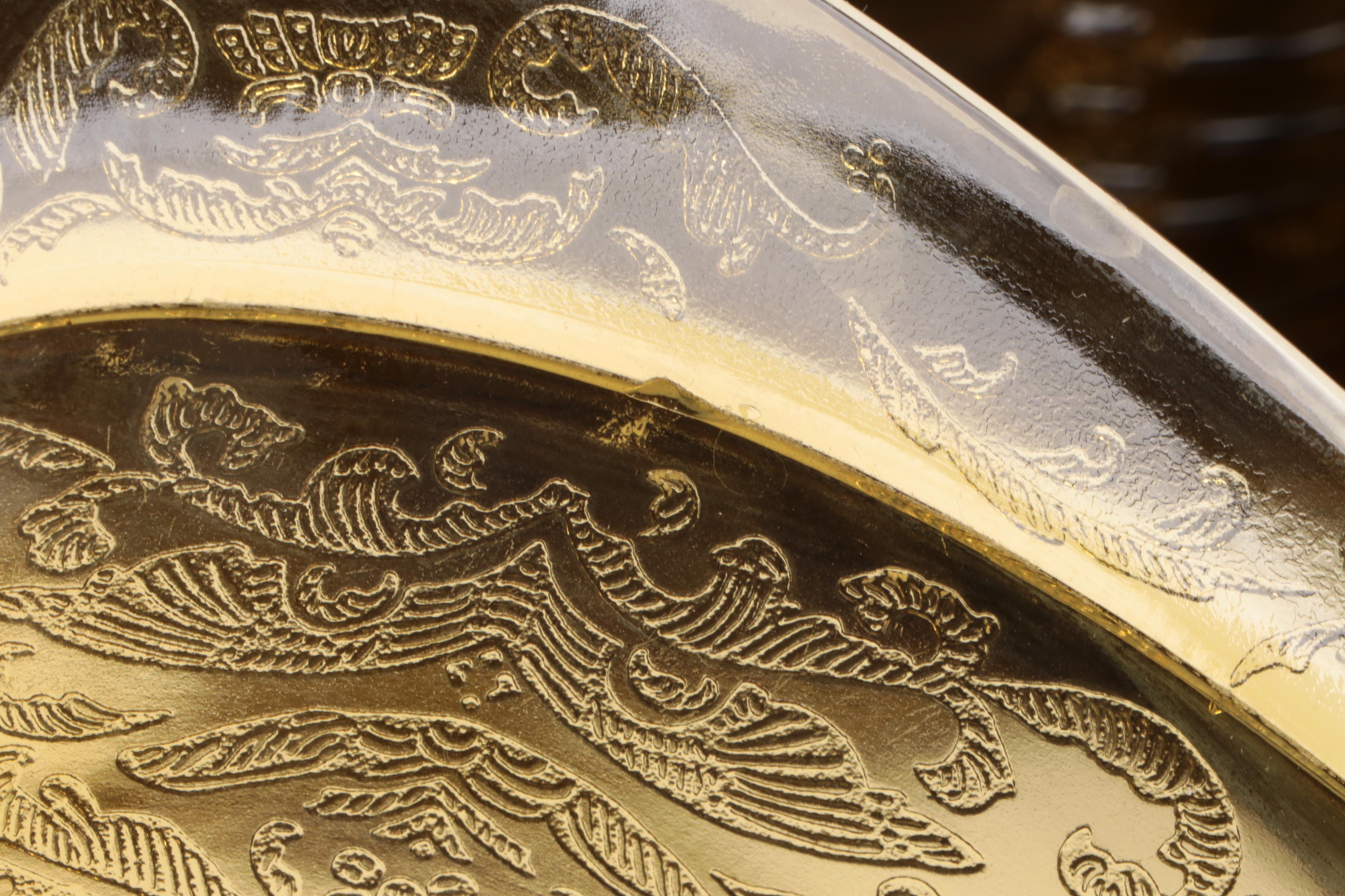 Federal Glass "Recollection" Amber Glass Tableware