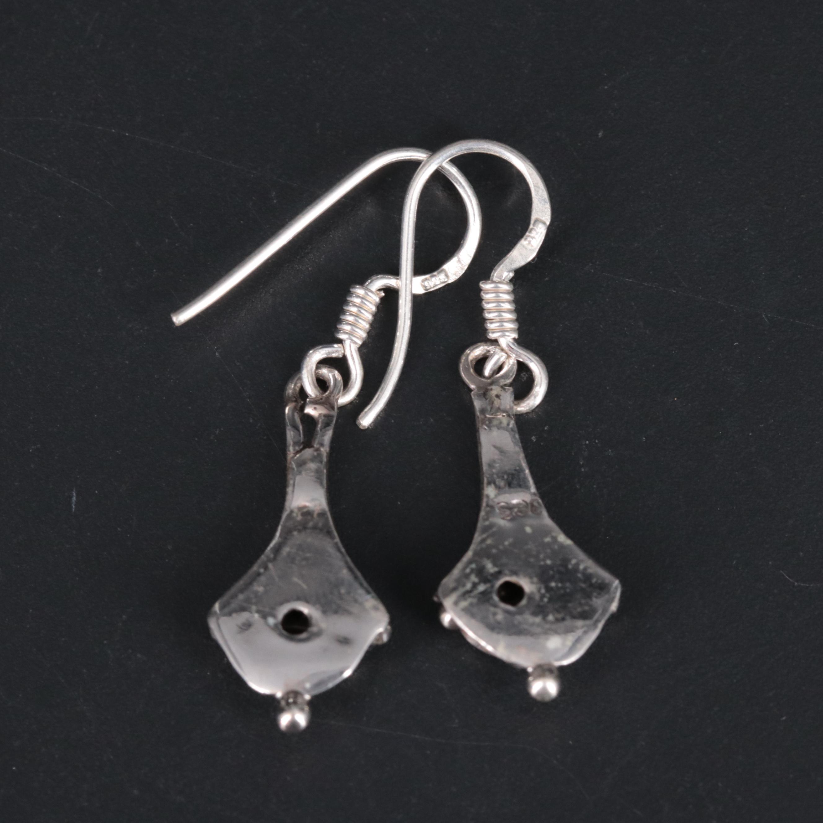 Sterling Silver Sapphire Earrings