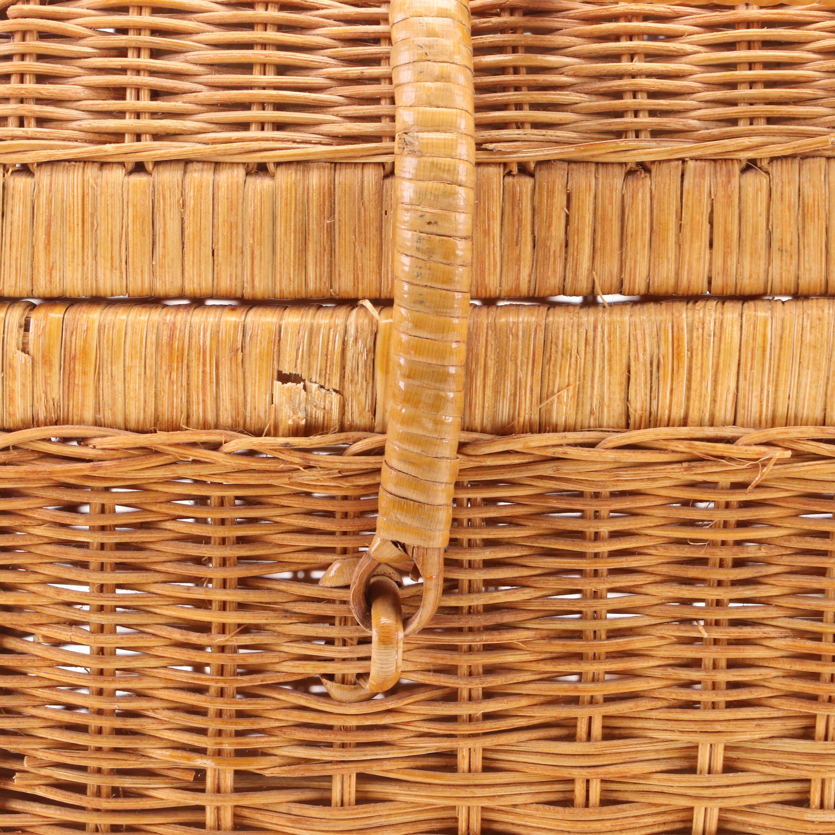 Basketville Oak Woven Basket, More Wicker Baskets and Sewing Supplies