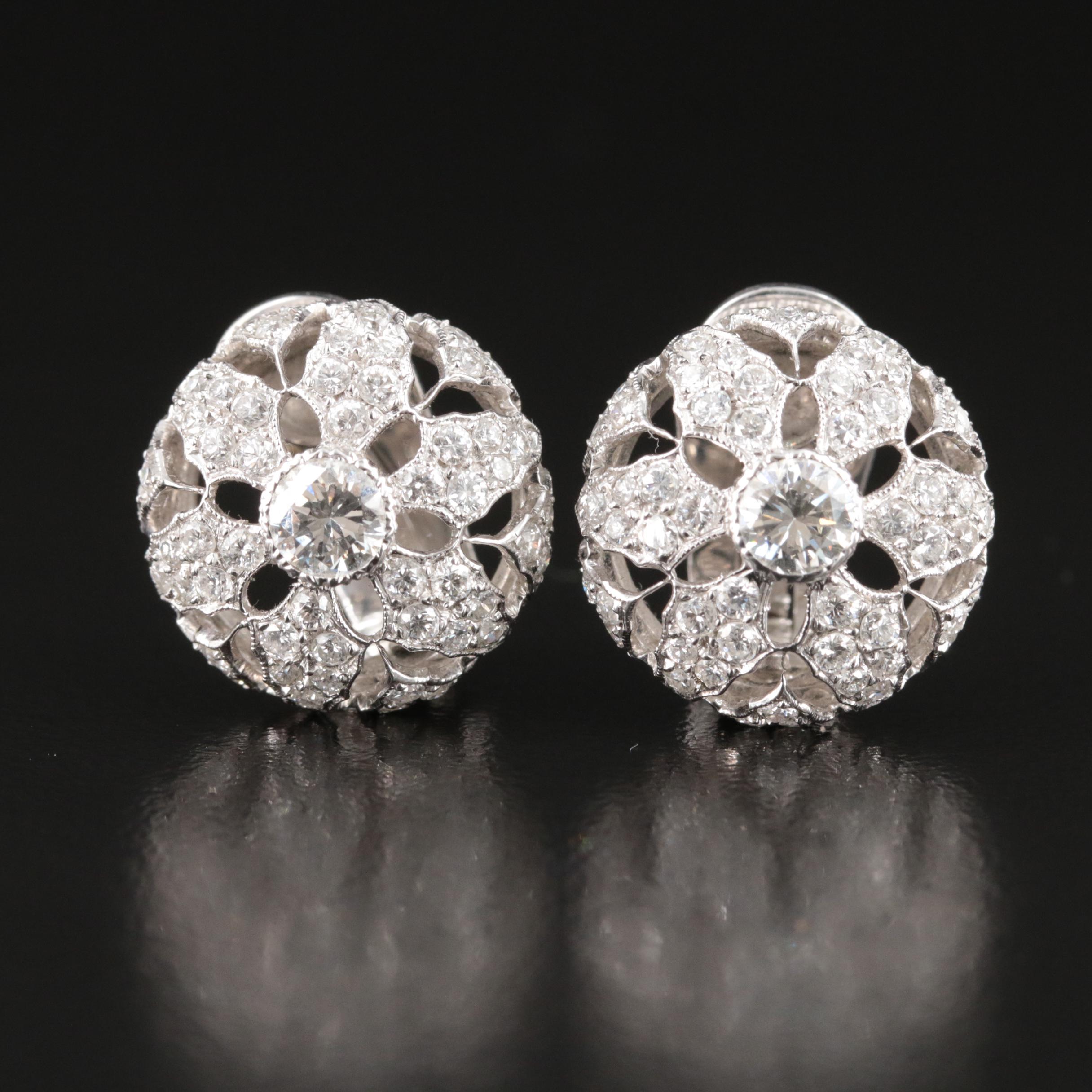Buccellati 18K 2.41 CTW Diamond Earrings