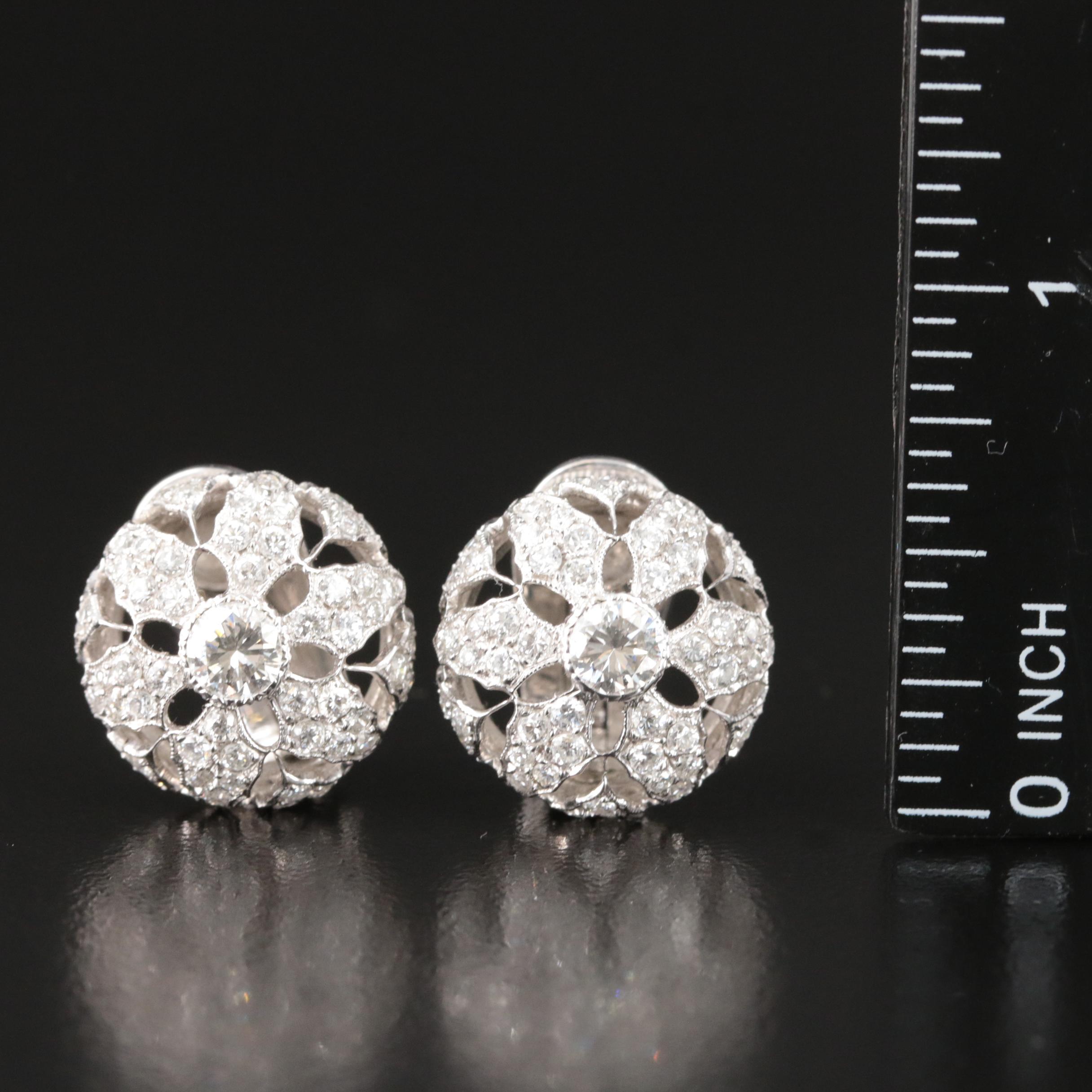 Buccellati 18K 2.41 CTW Diamond Earrings