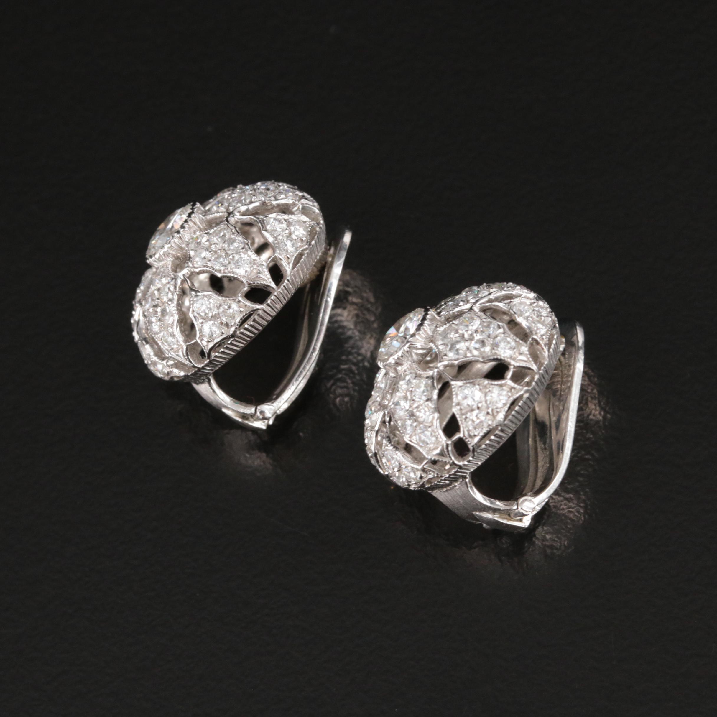 Buccellati 18K 2.41 CTW Diamond Earrings