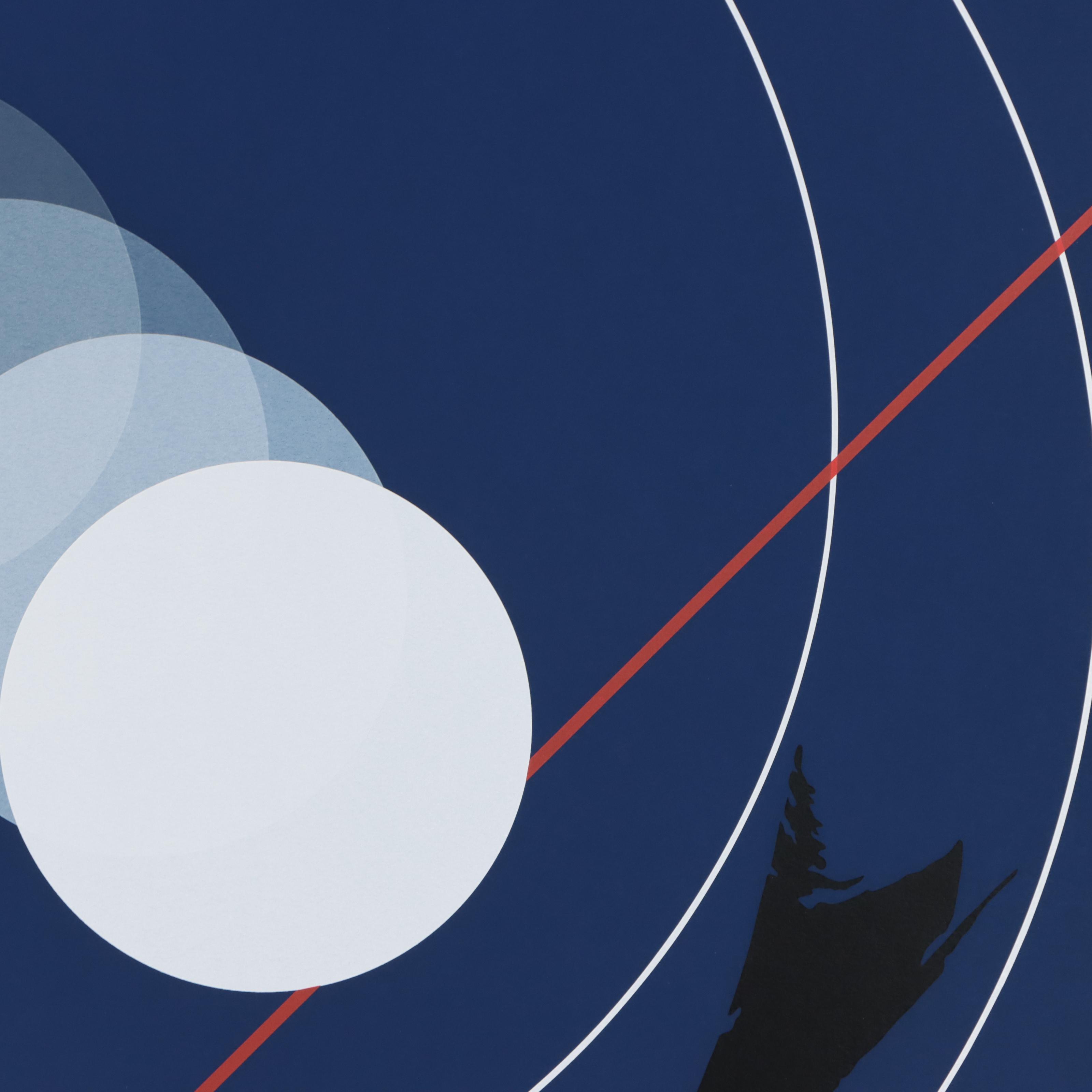 Thomas Whelan Benton Abstract Geometric Serigraph, 1981