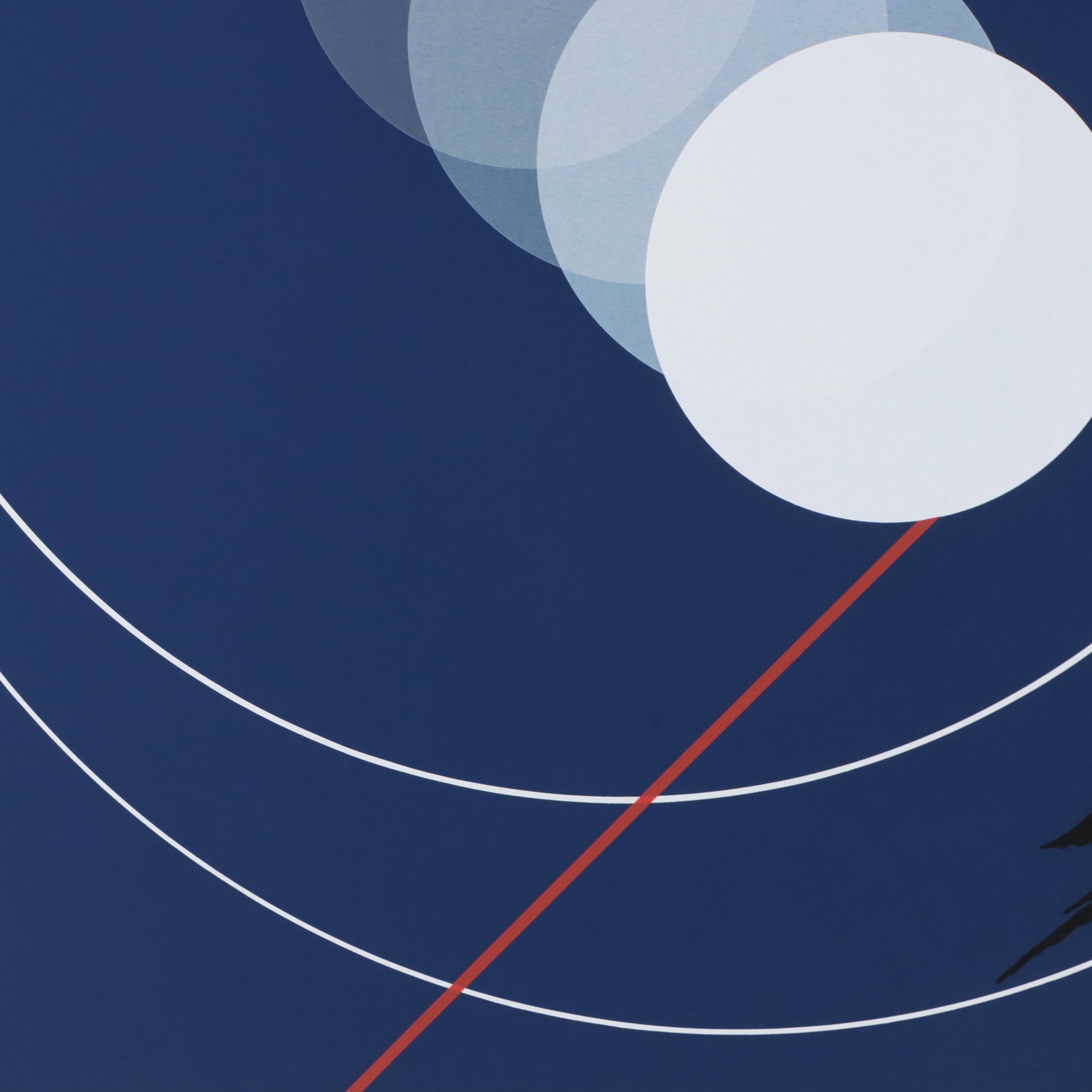 Thomas Whelan Benton Abstract Geometric Serigraph, 1981