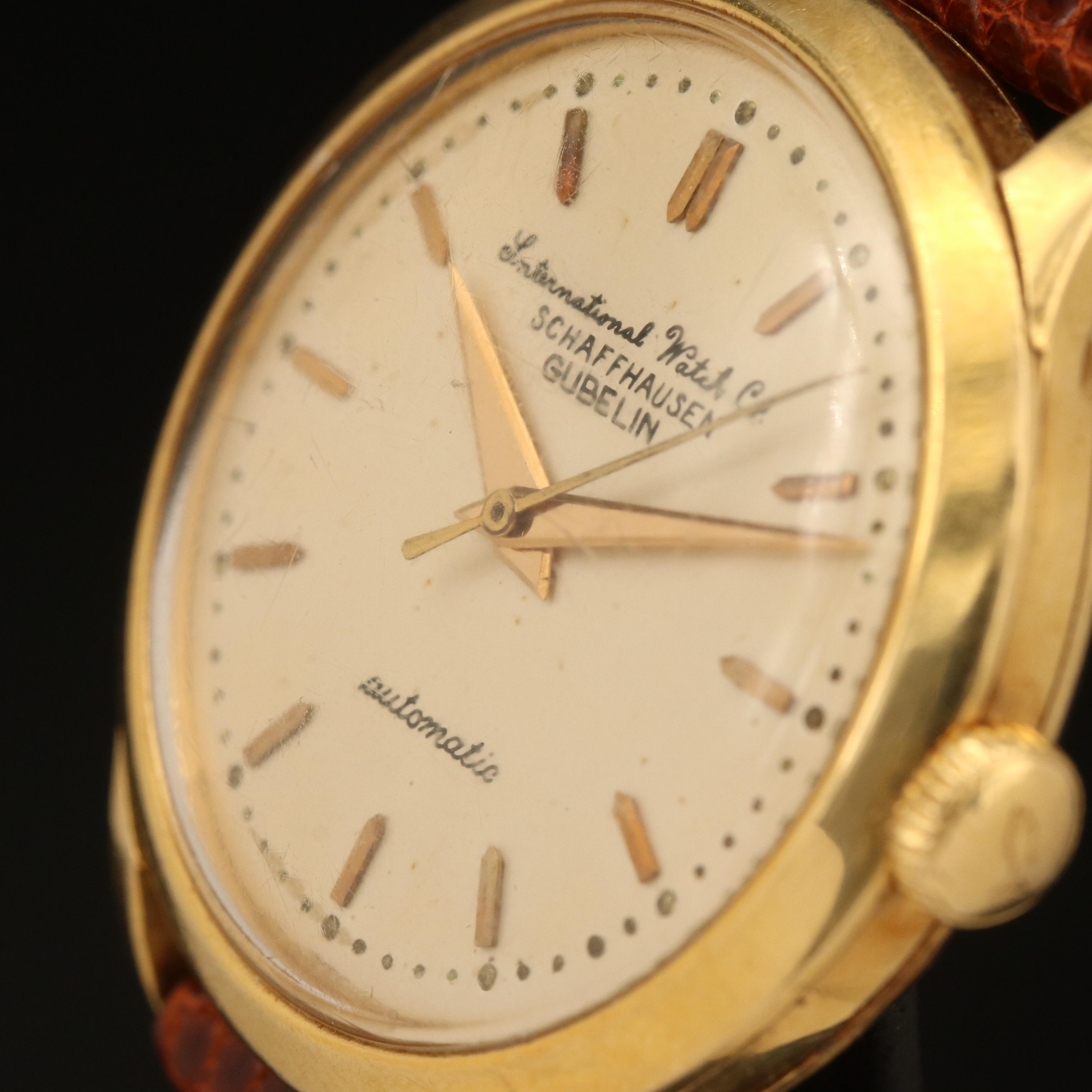 International Watch Co. Schaffhausen Gubelin 18K Watch
