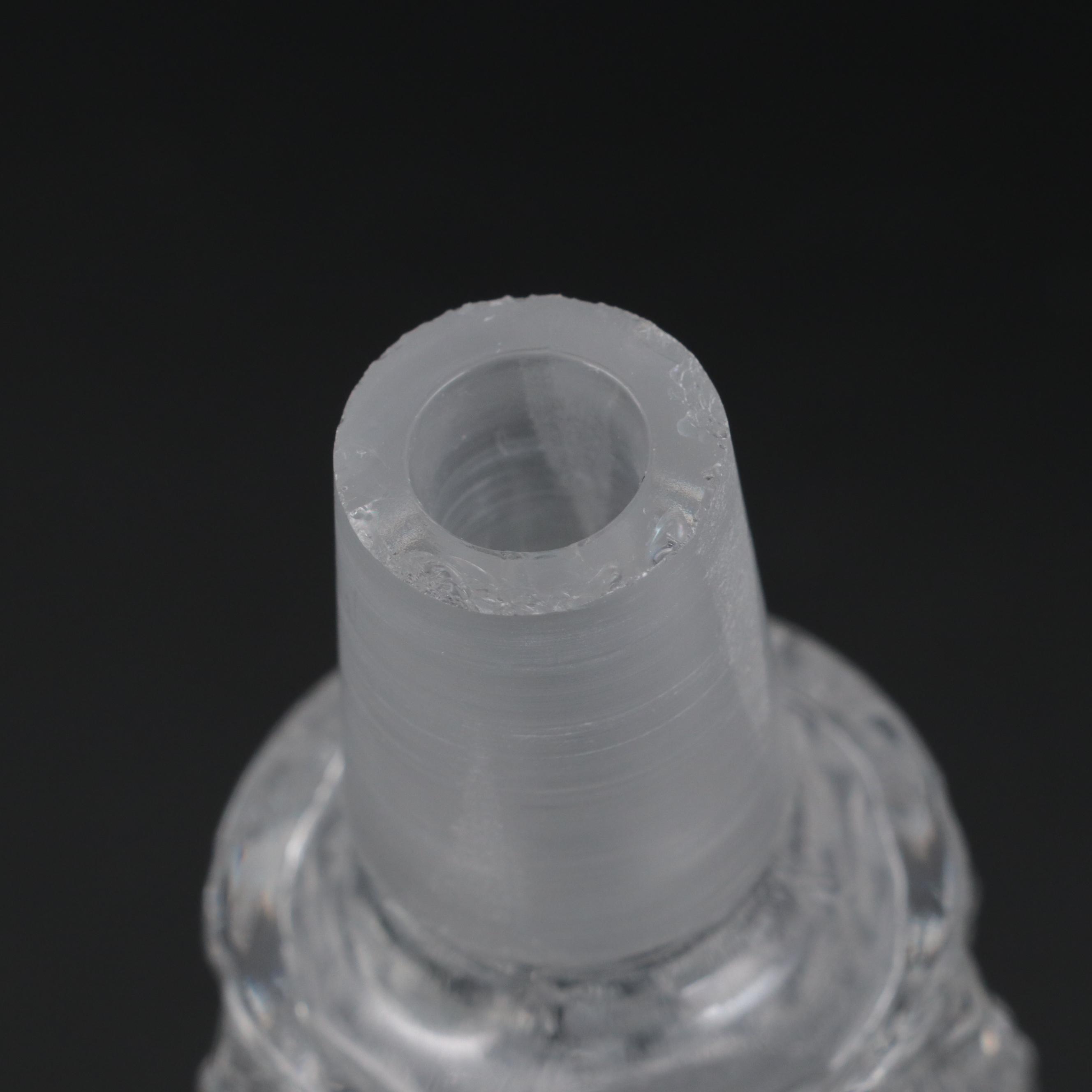 Crystal Decanter with Glass Liquor Glasses, Mid to Late 20th Century