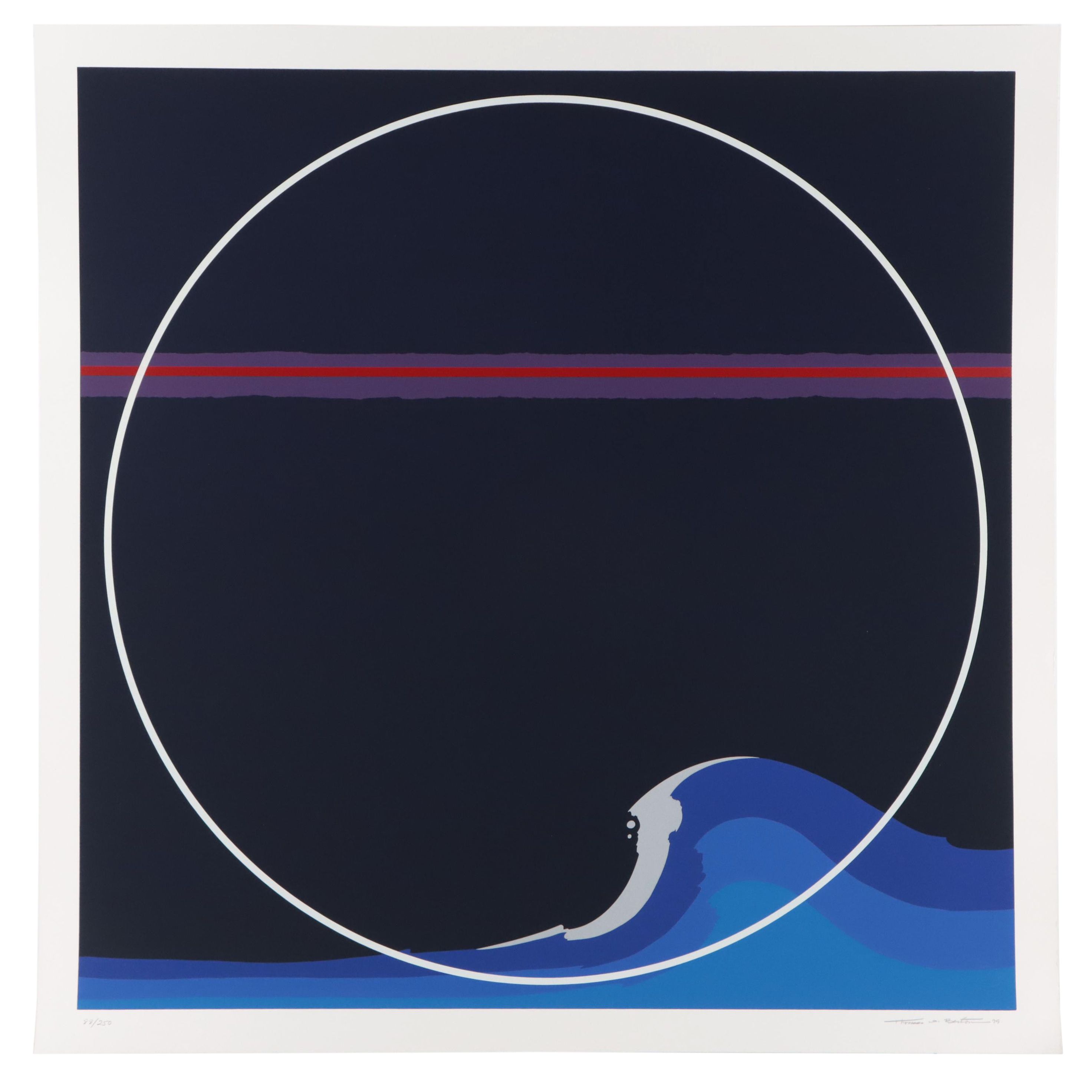 Thomas Whelan Benton Serigraph "White Cap," 1979