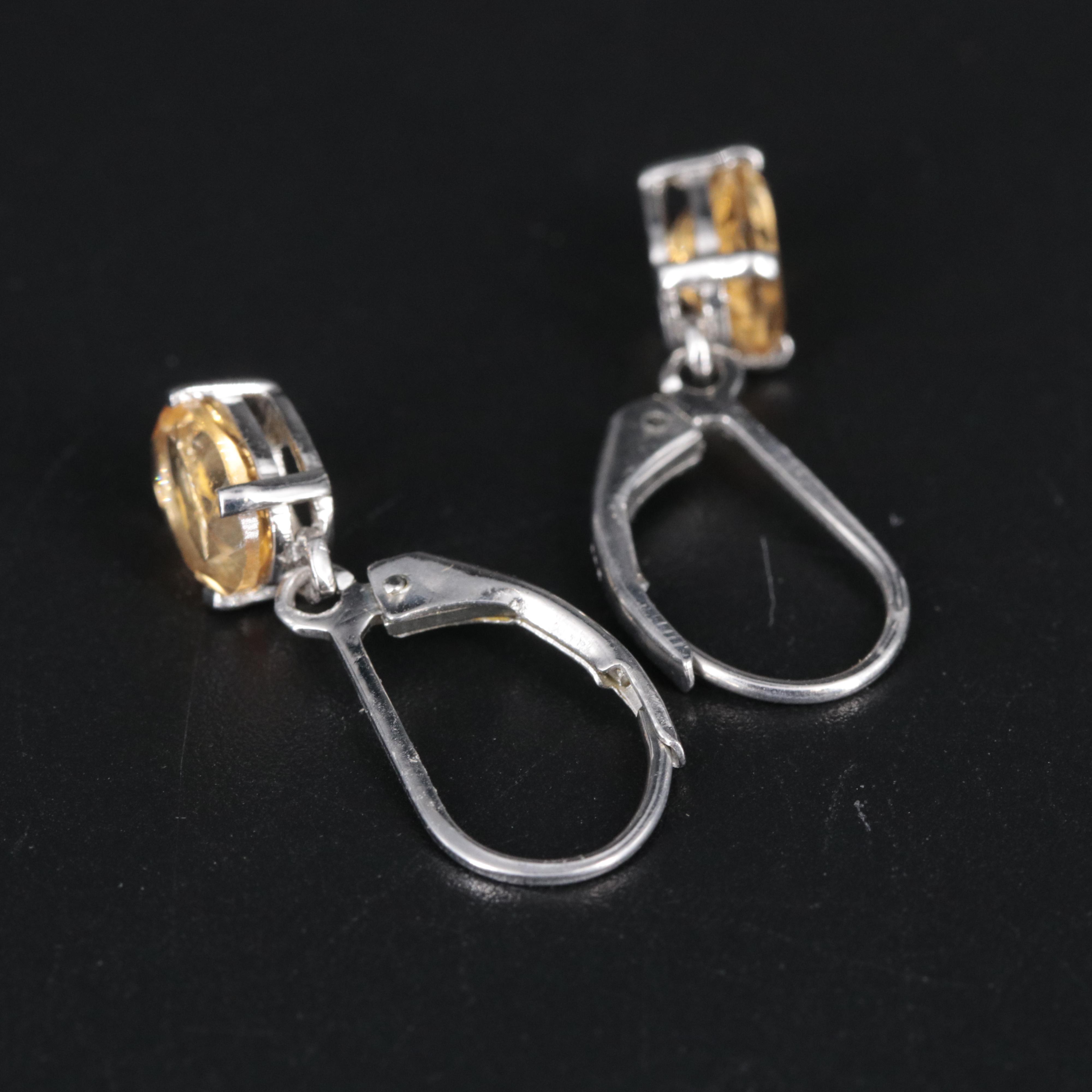 Sterling Silver Citrine Earrings