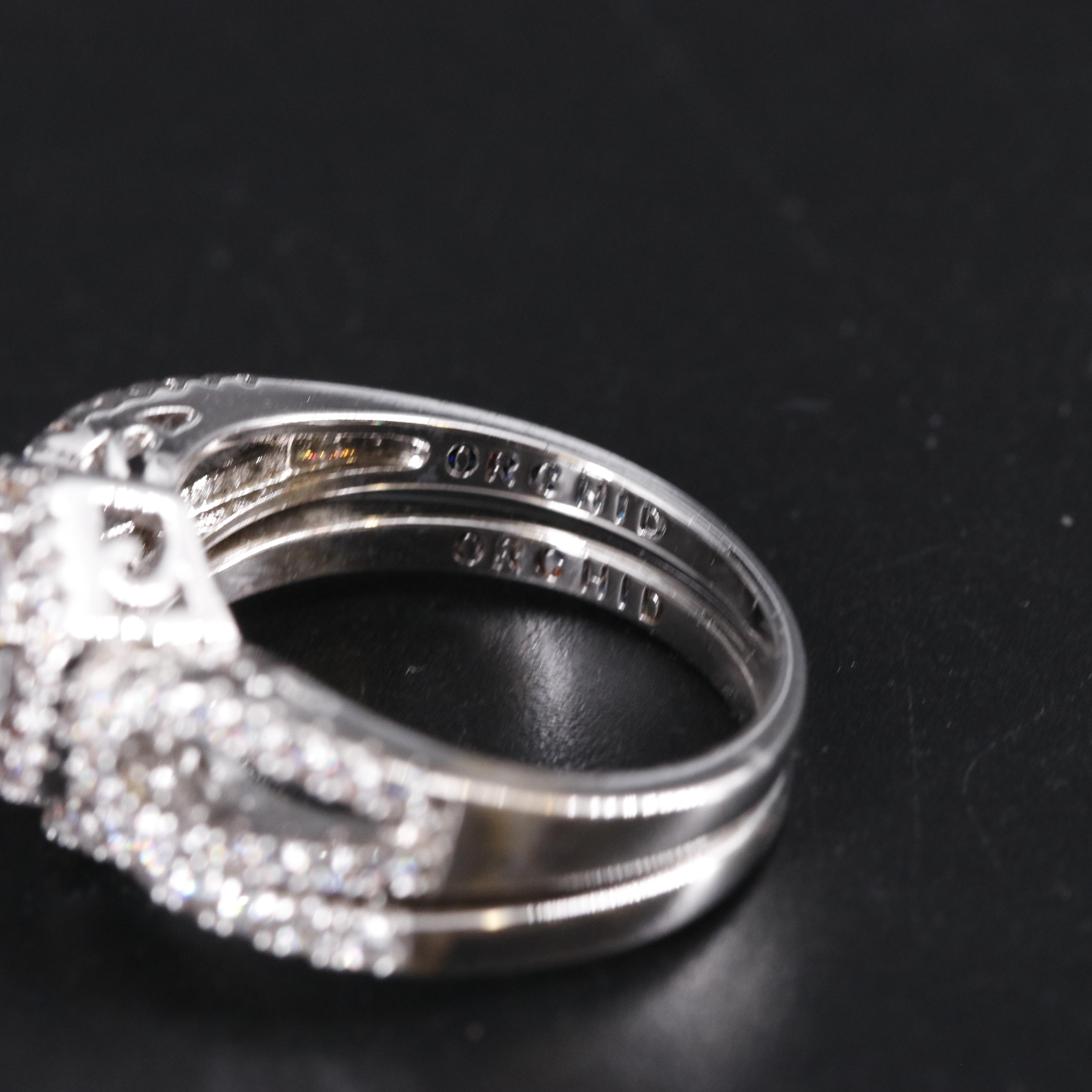 Cubic Zirconia Ring and Enhancer Band
