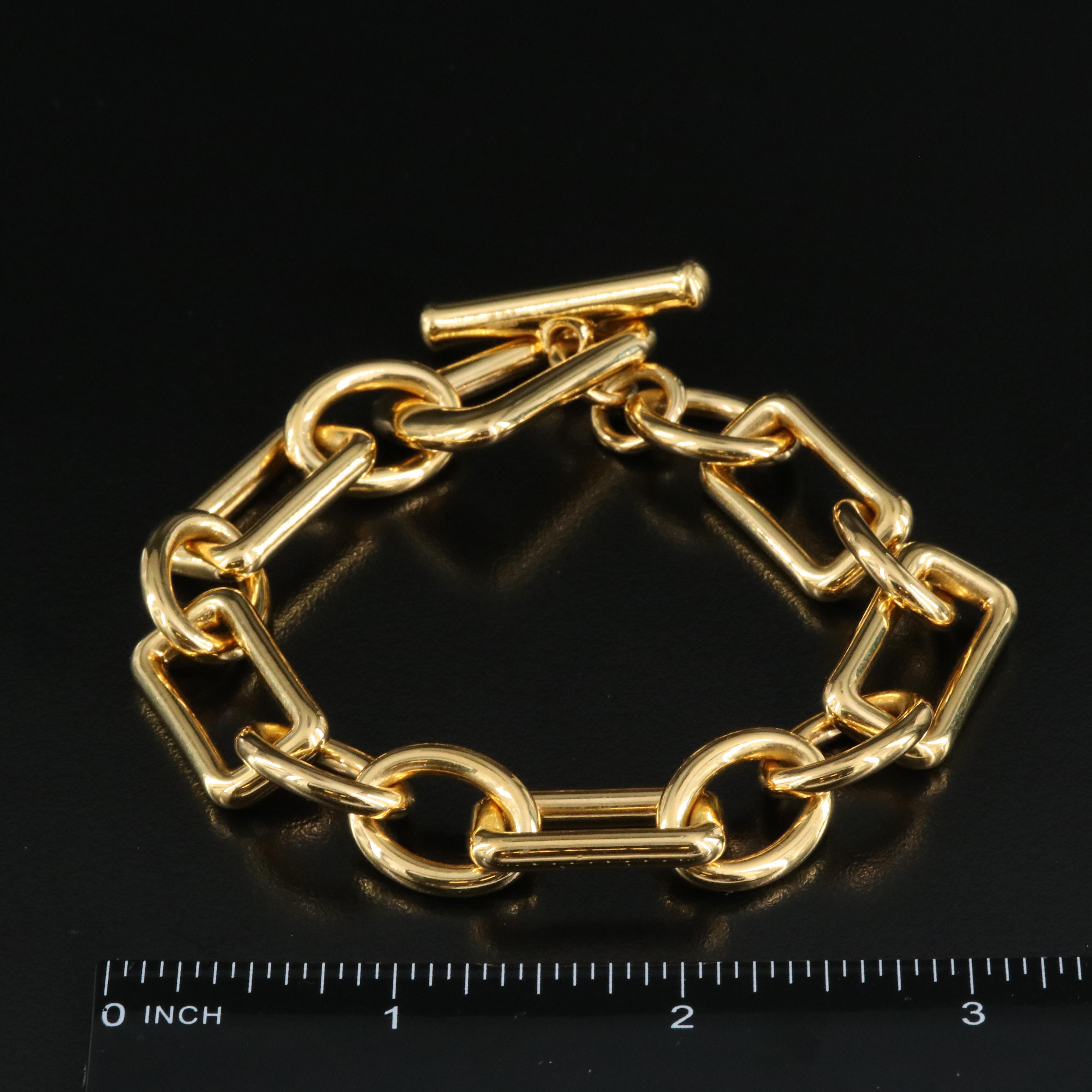 Italian 18K Fancy Link Bracelet
