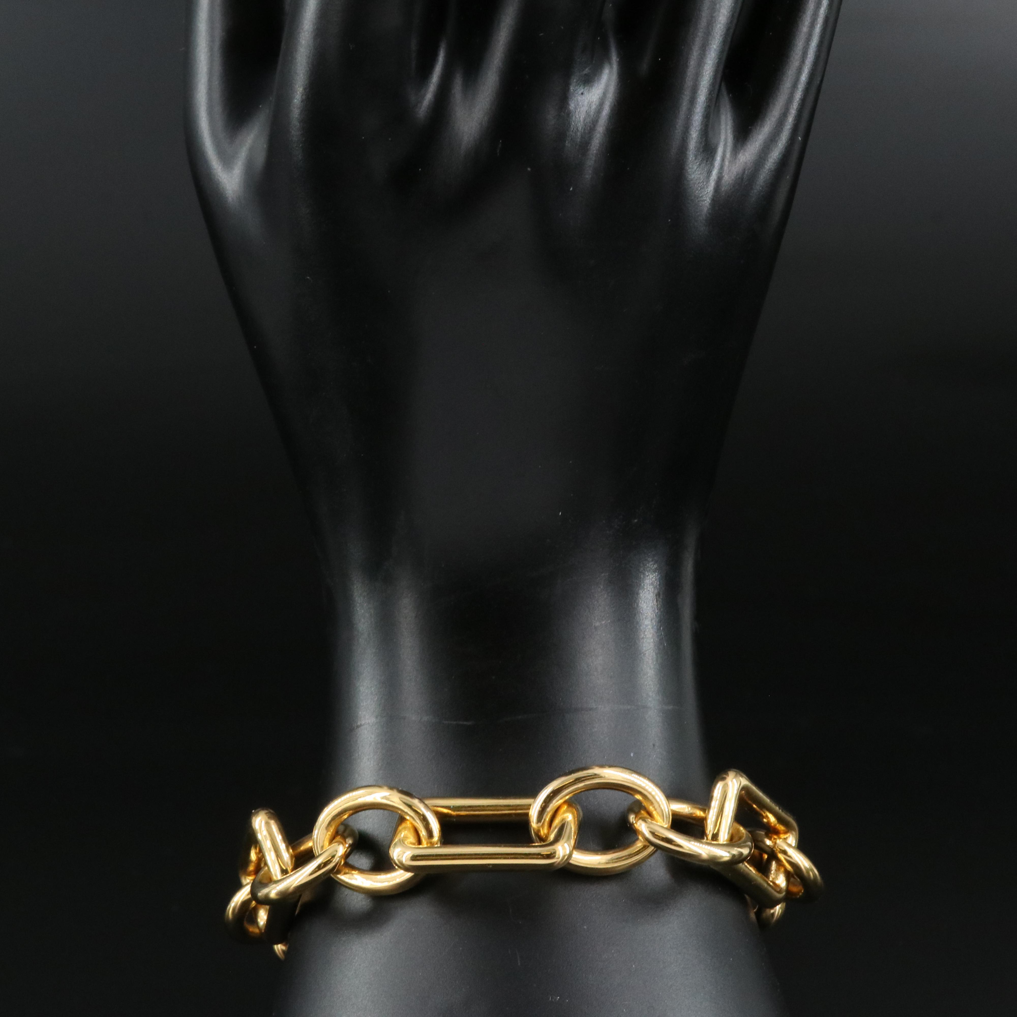 Italian 18K Fancy Link Bracelet