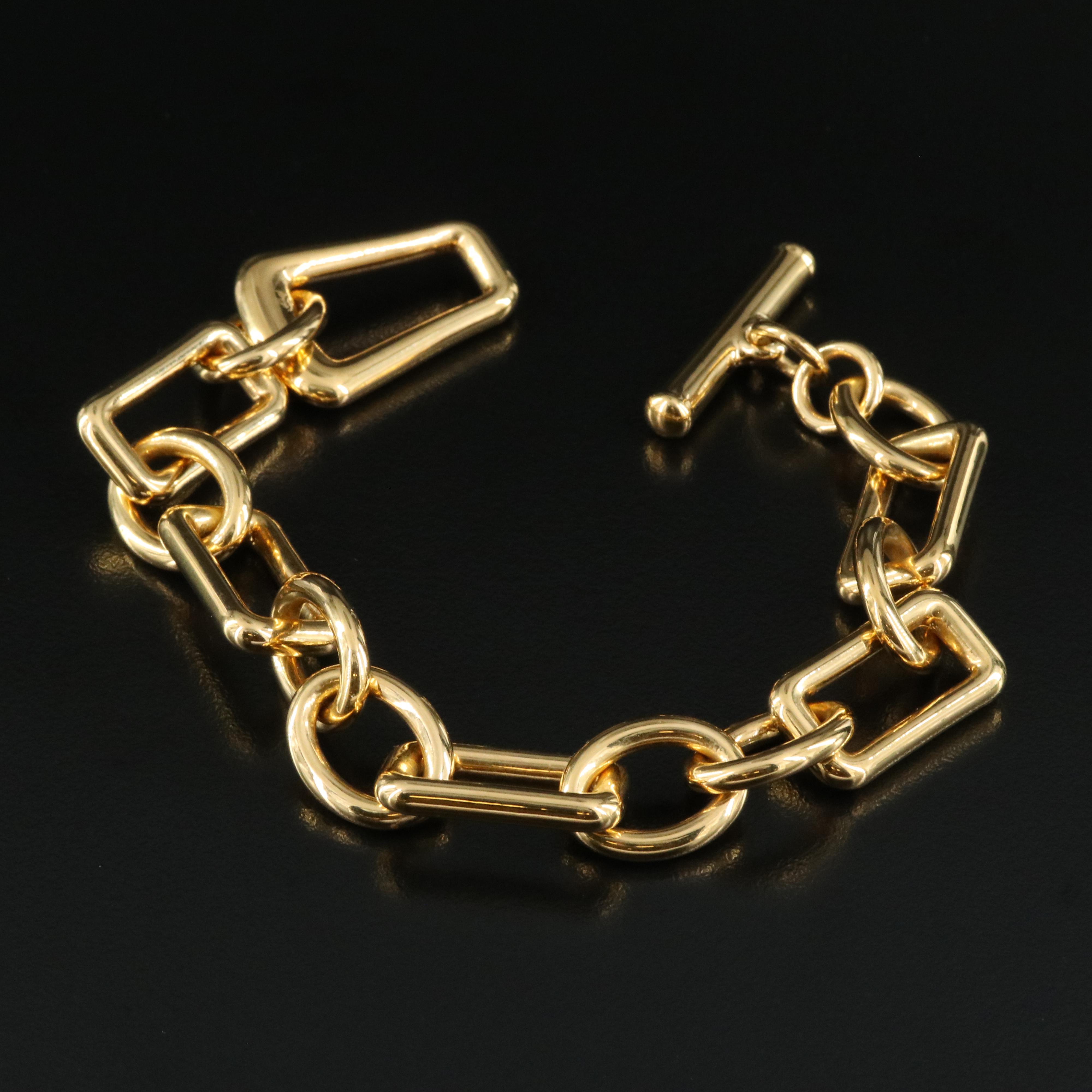 Italian 18K Fancy Link Bracelet