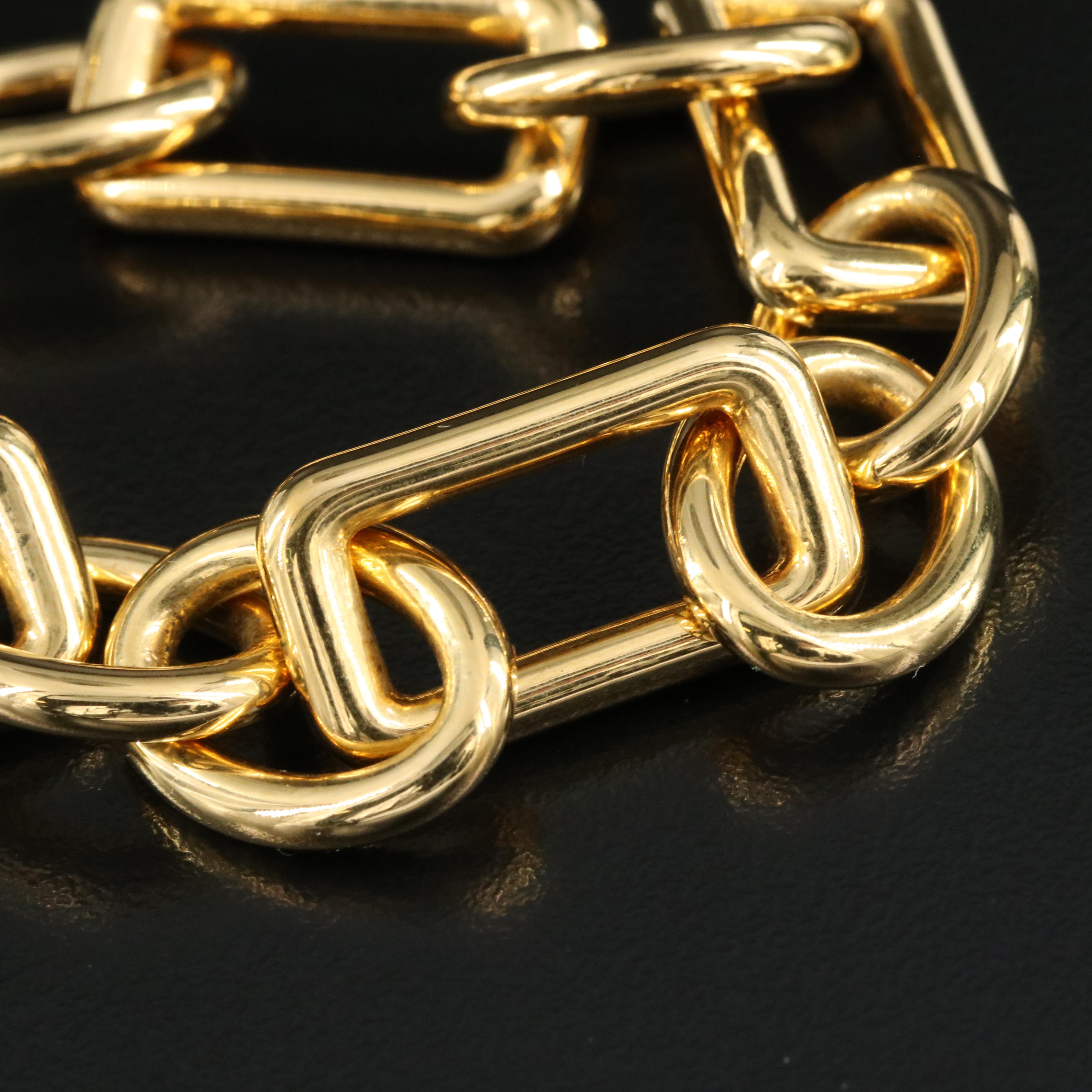 Italian 18K Fancy Link Bracelet