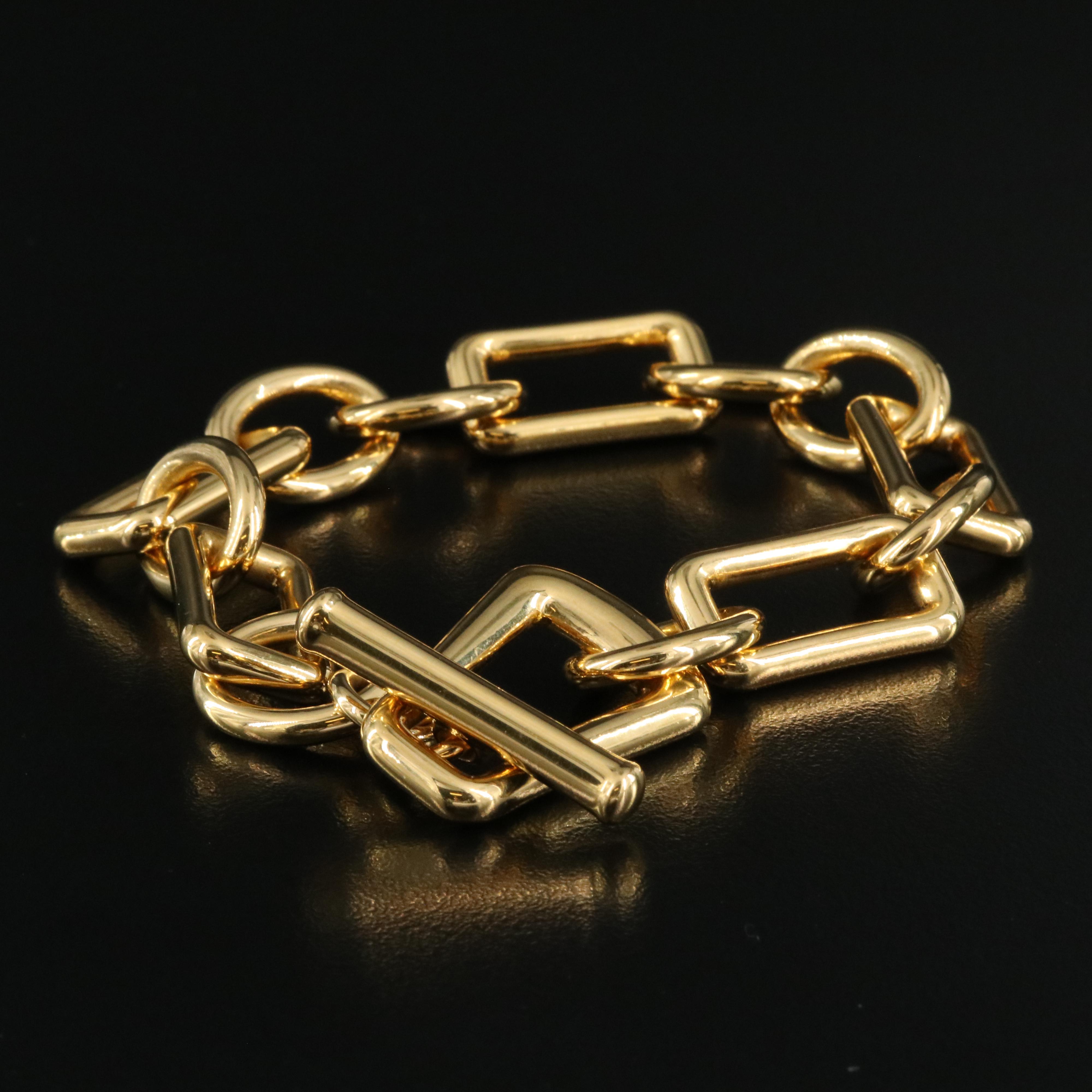 Italian 18K Fancy Link Bracelet