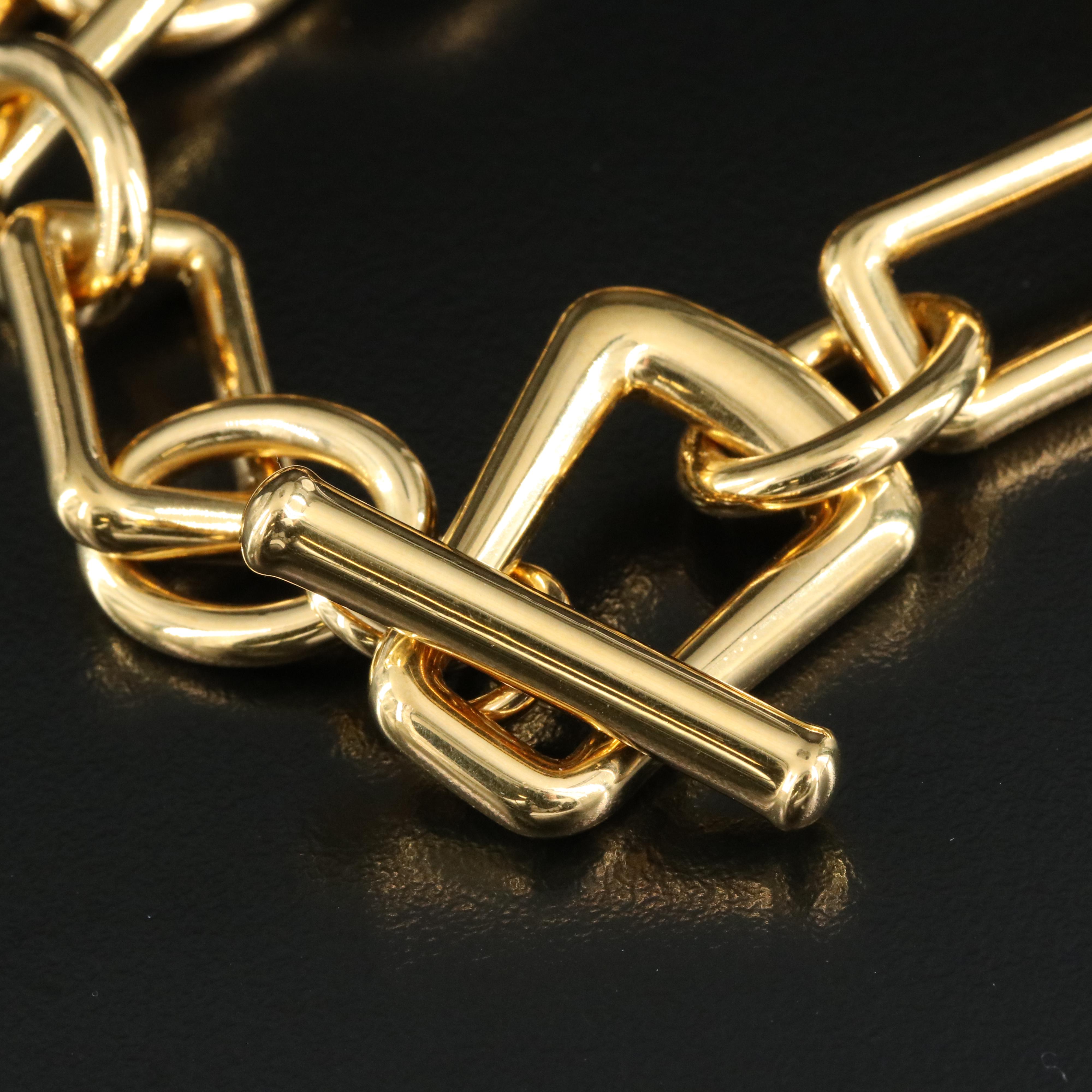 Italian 18K Fancy Link Bracelet