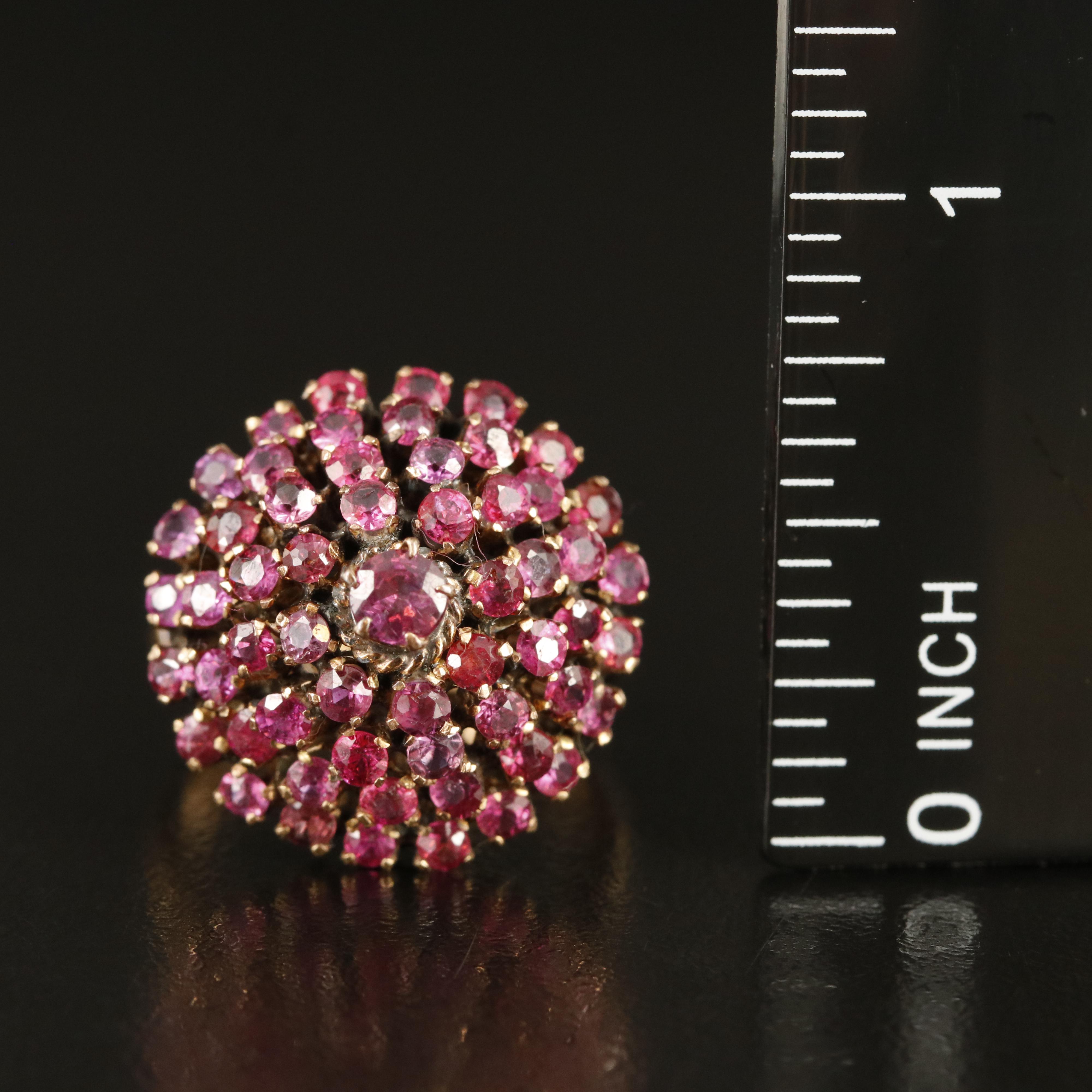 10K Ruby Thai Princess Ring