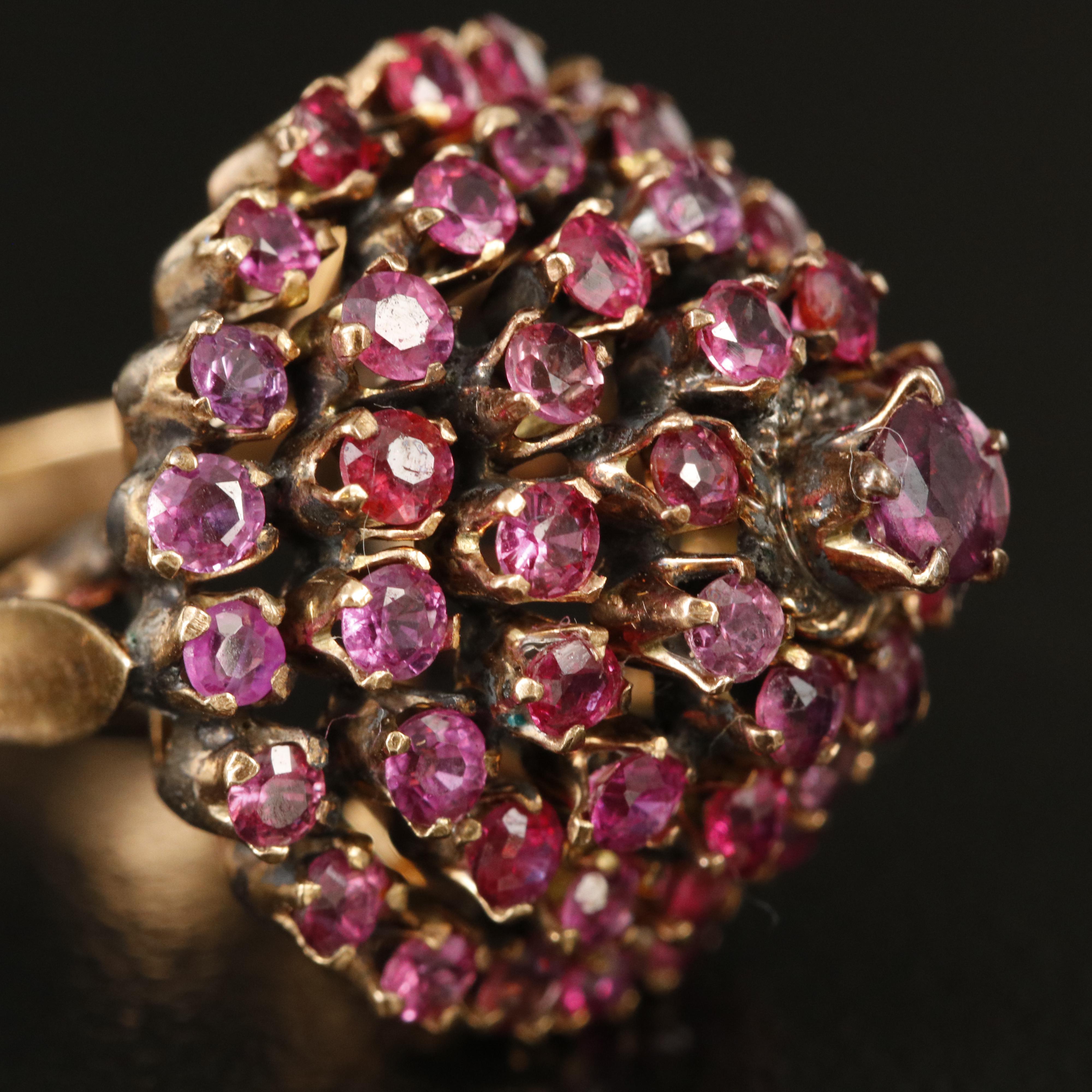10K Ruby Thai Princess Ring