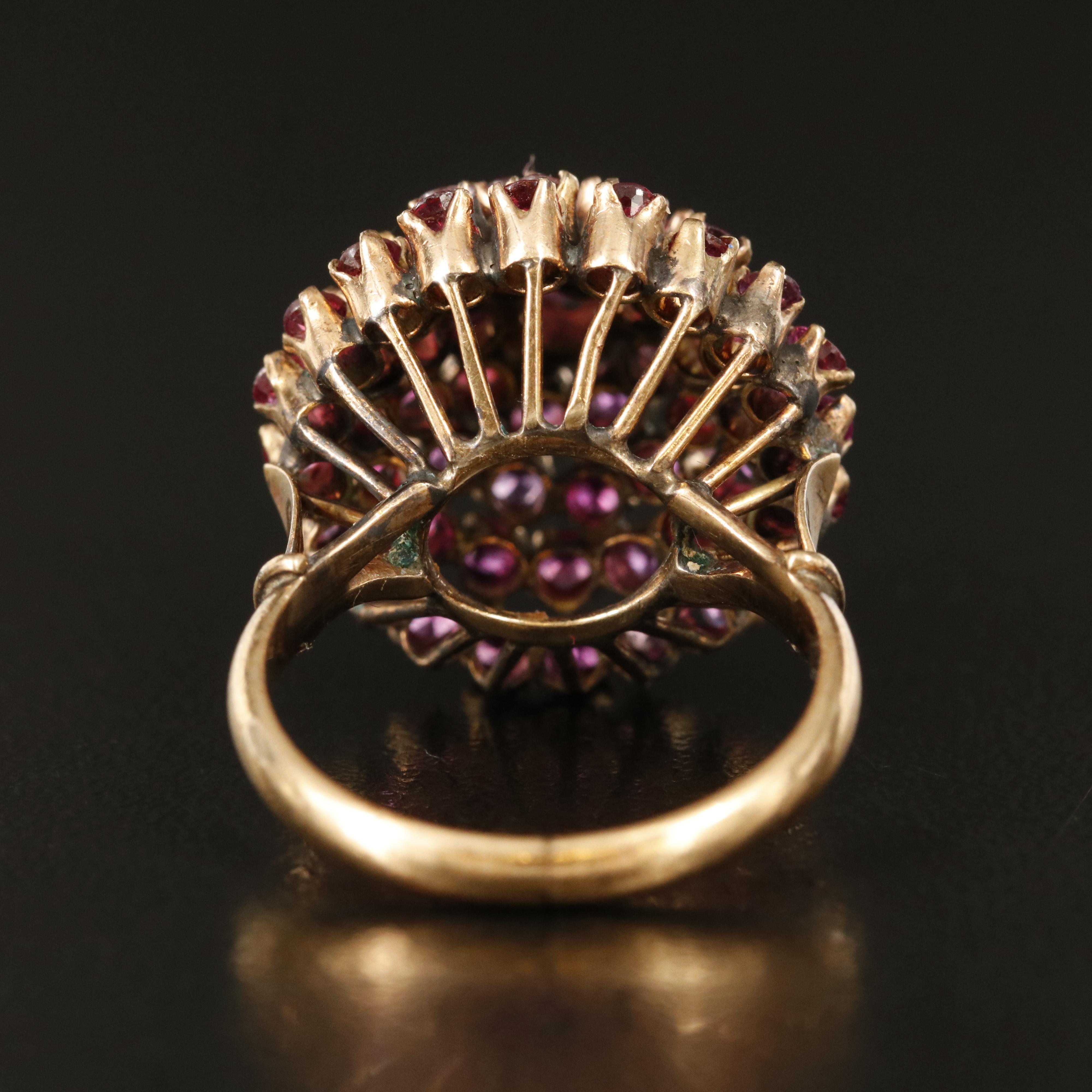 10K Ruby Thai Princess Ring