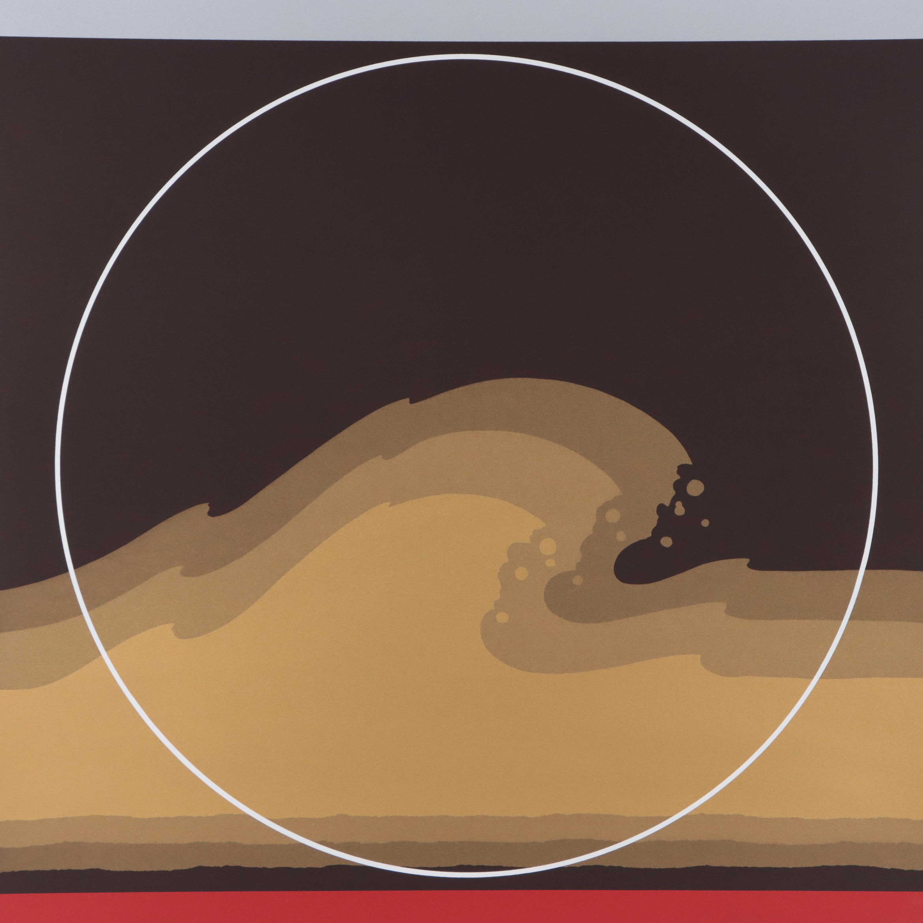 Thomas Whelan Benton Serigraph "Golden Waves," 1979