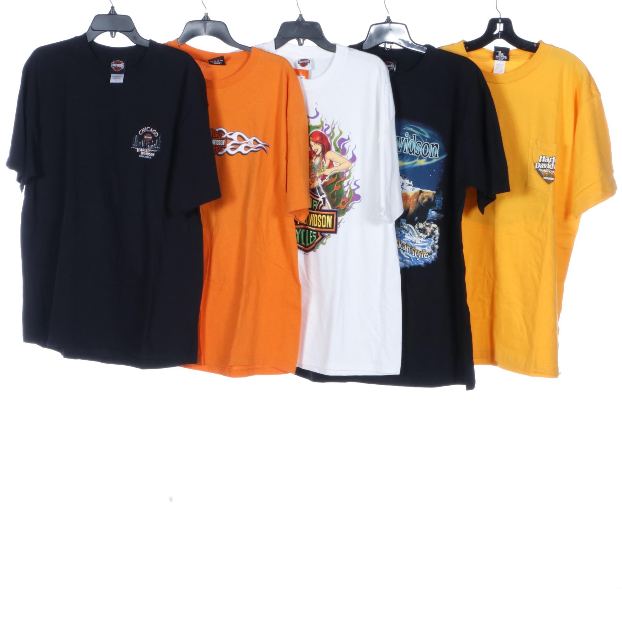 Licensed Harley-Davidson Graphic Tee Shirts