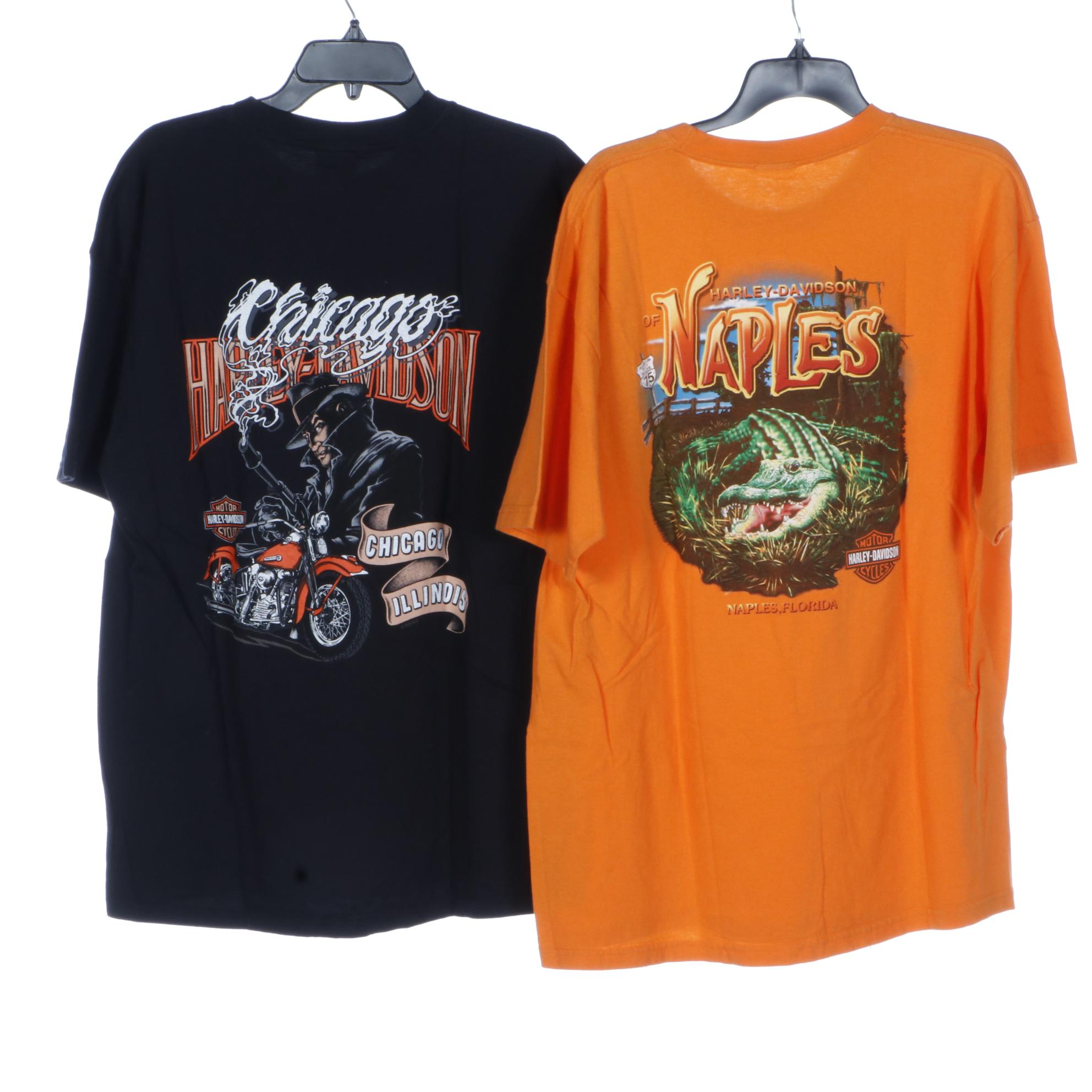 Licensed Harley-Davidson Graphic Tee Shirts