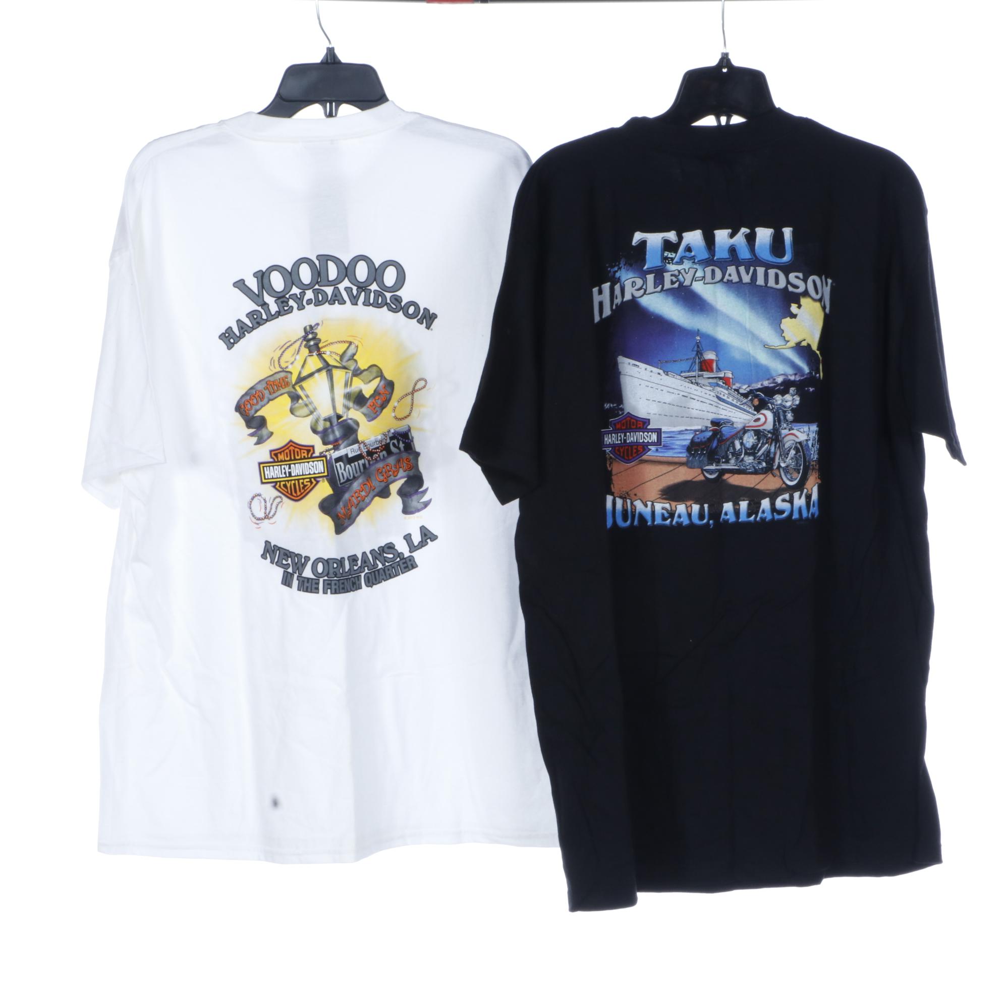 Licensed Harley-Davidson Graphic Tee Shirts