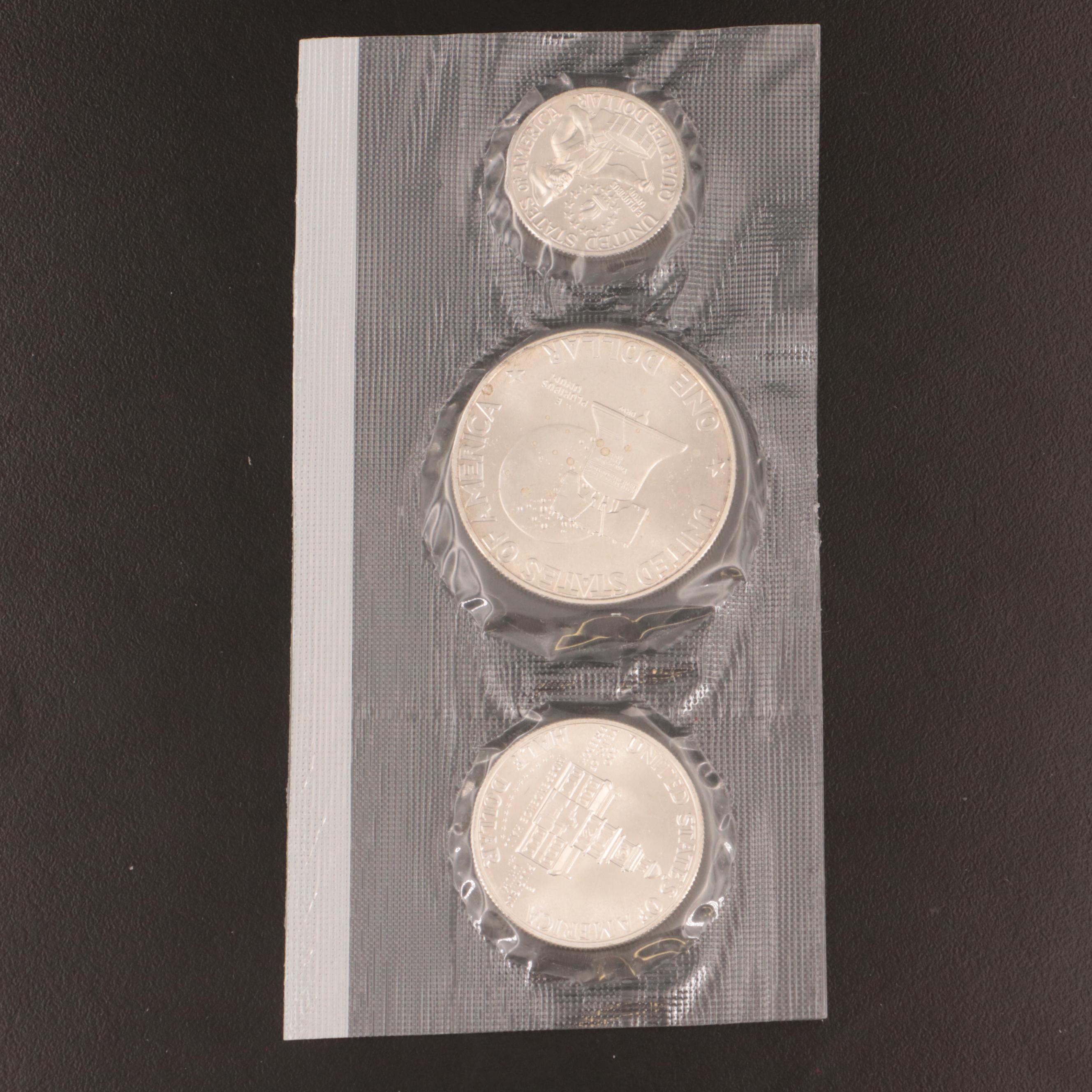 Nine 1976 Bicentennial Three-Piece 40% Silver Coin Sets