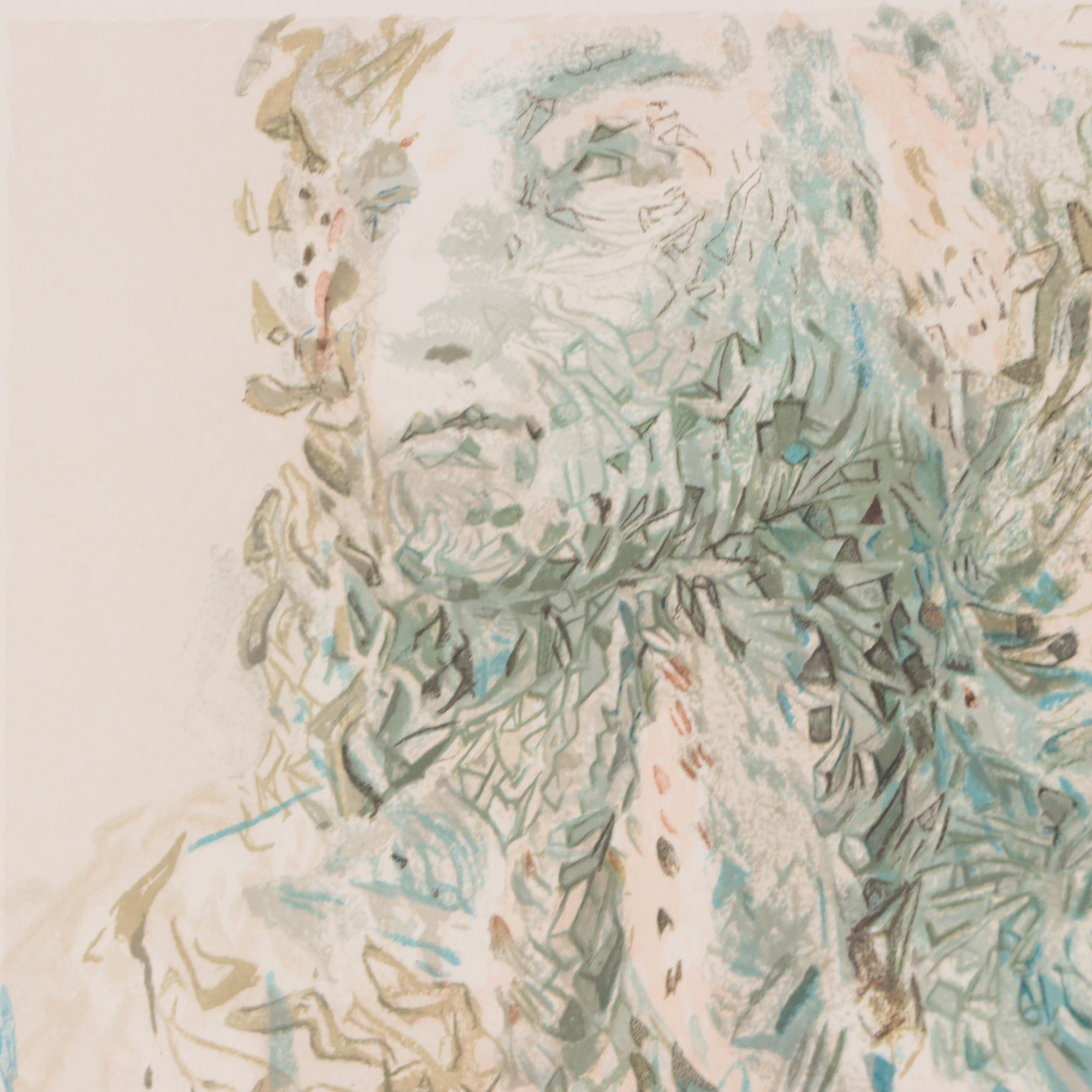 Salvador Dalí Wood Engraving "La prescience divine," 1960-1964