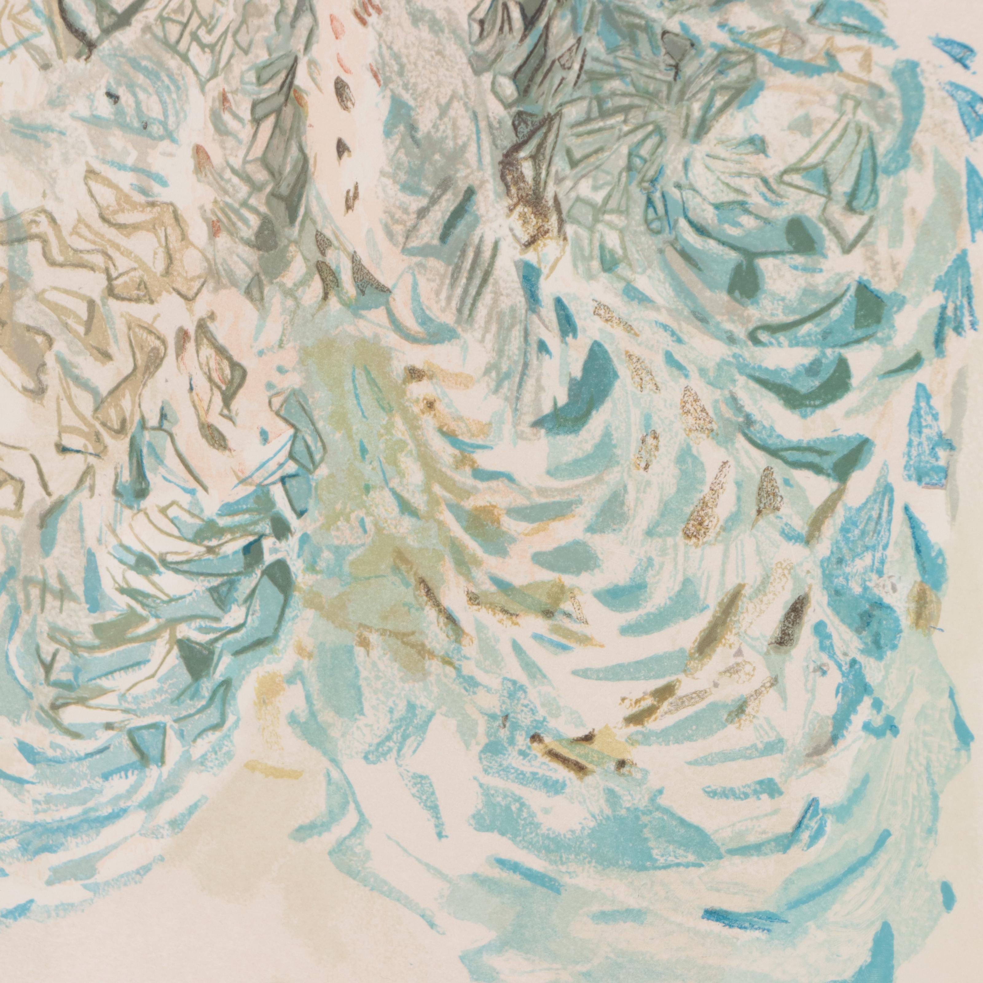 Salvador Dalí Wood Engraving "La prescience divine," 1960-1964