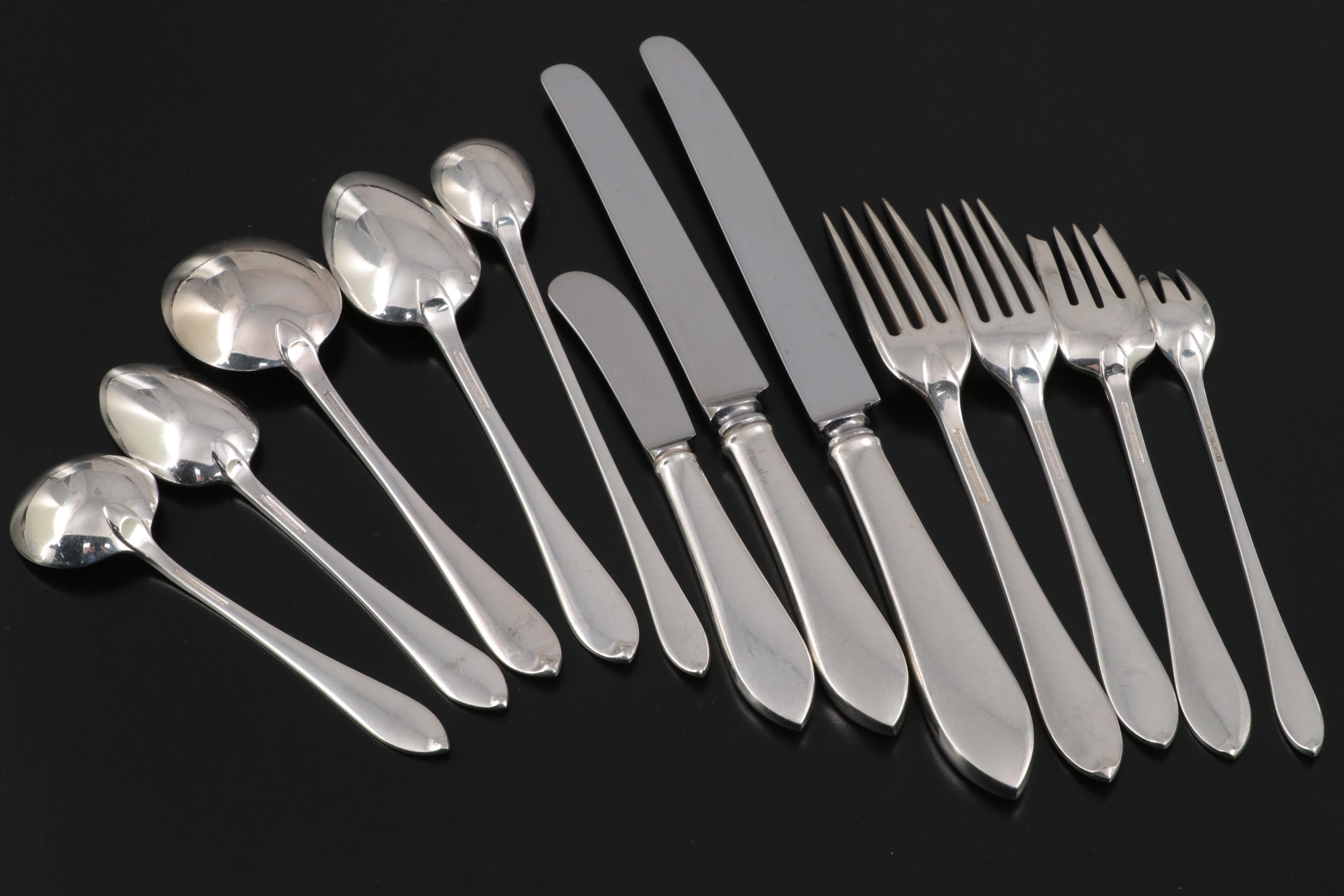Tiffany & Co. "Faneuil" Sterling Silver Flatware Service for Twelve
