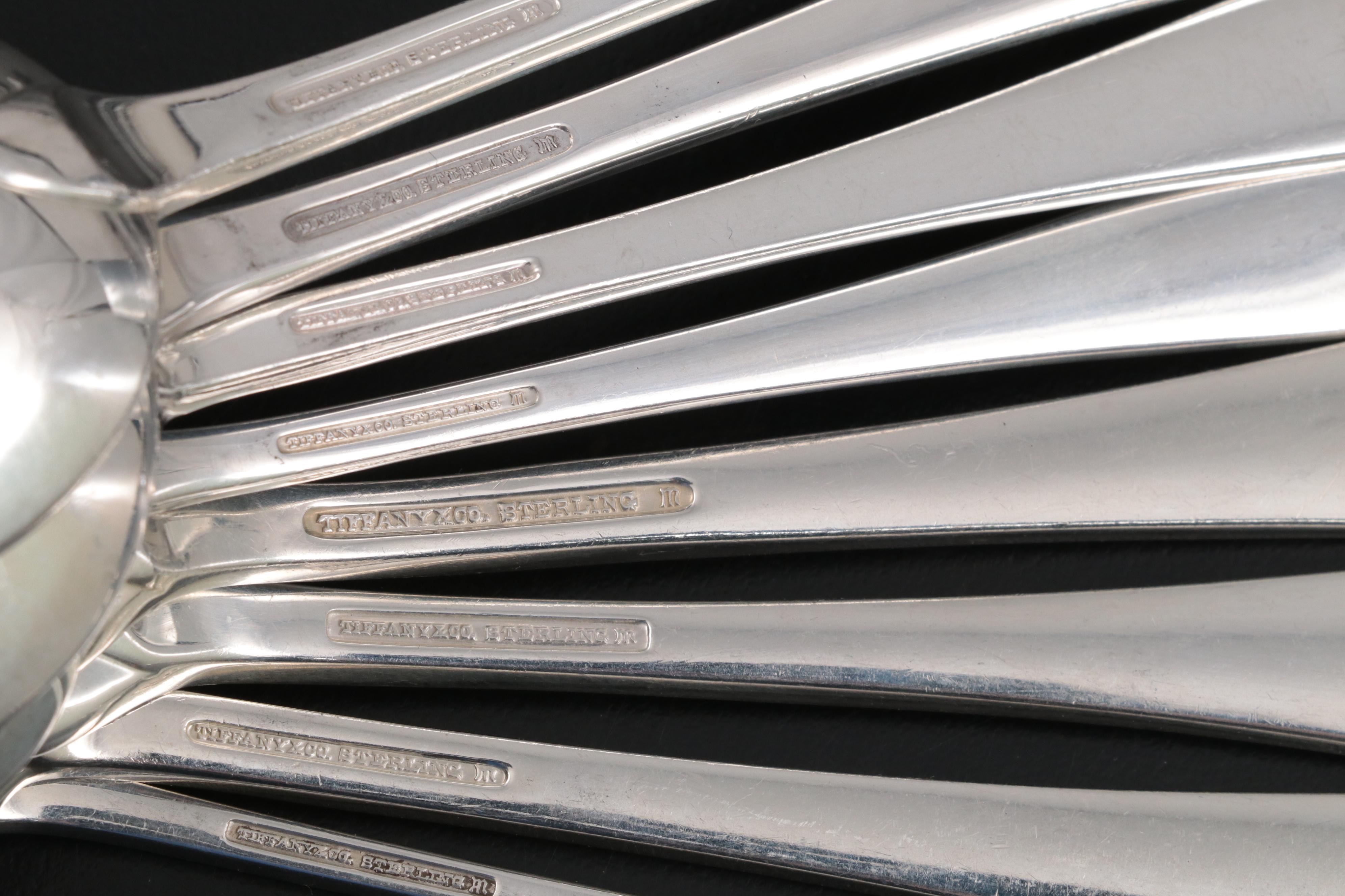 Tiffany & Co. "Faneuil" Sterling Silver Flatware Service for Twelve