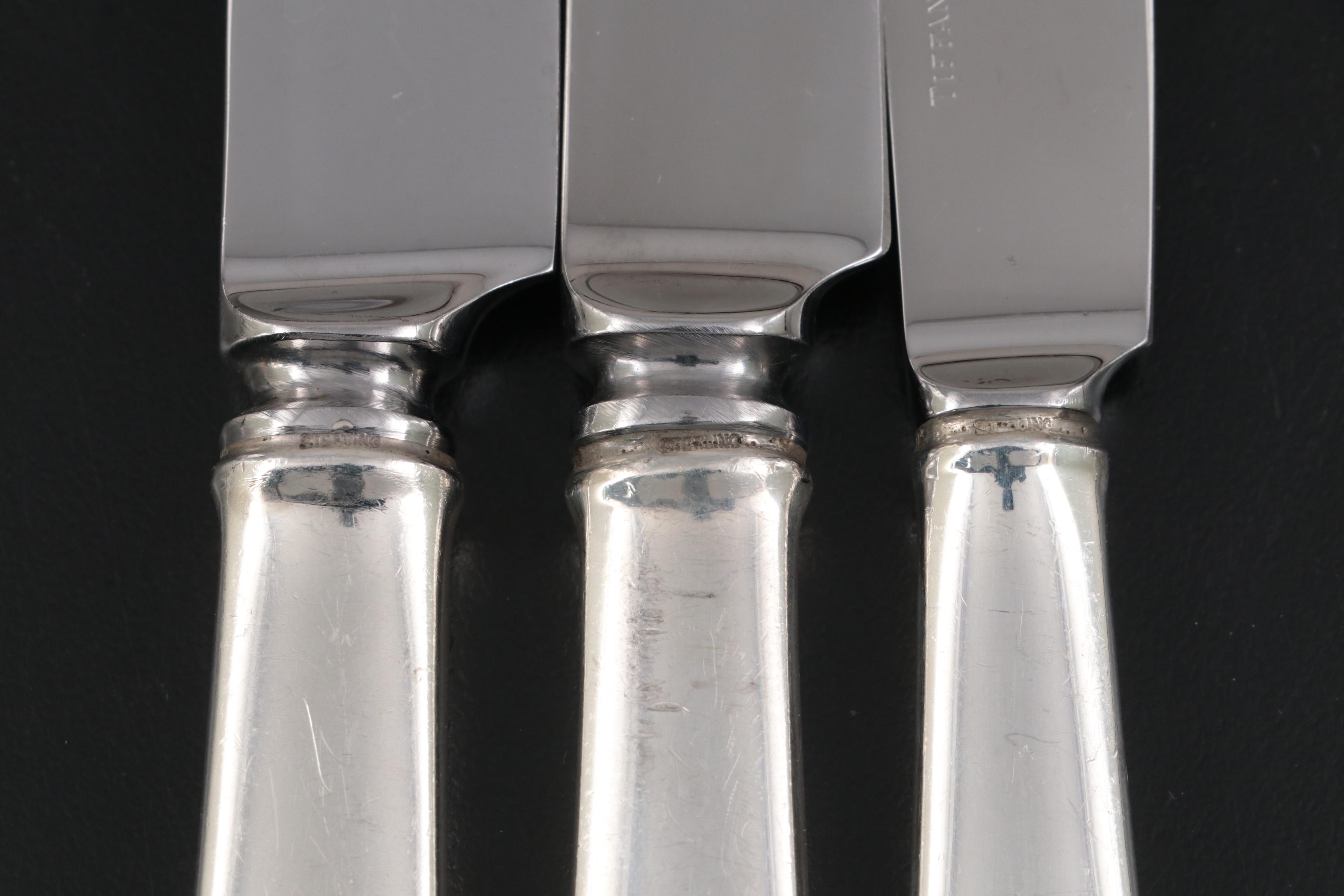 Tiffany & Co. "Faneuil" Sterling Silver Flatware Service for Twelve