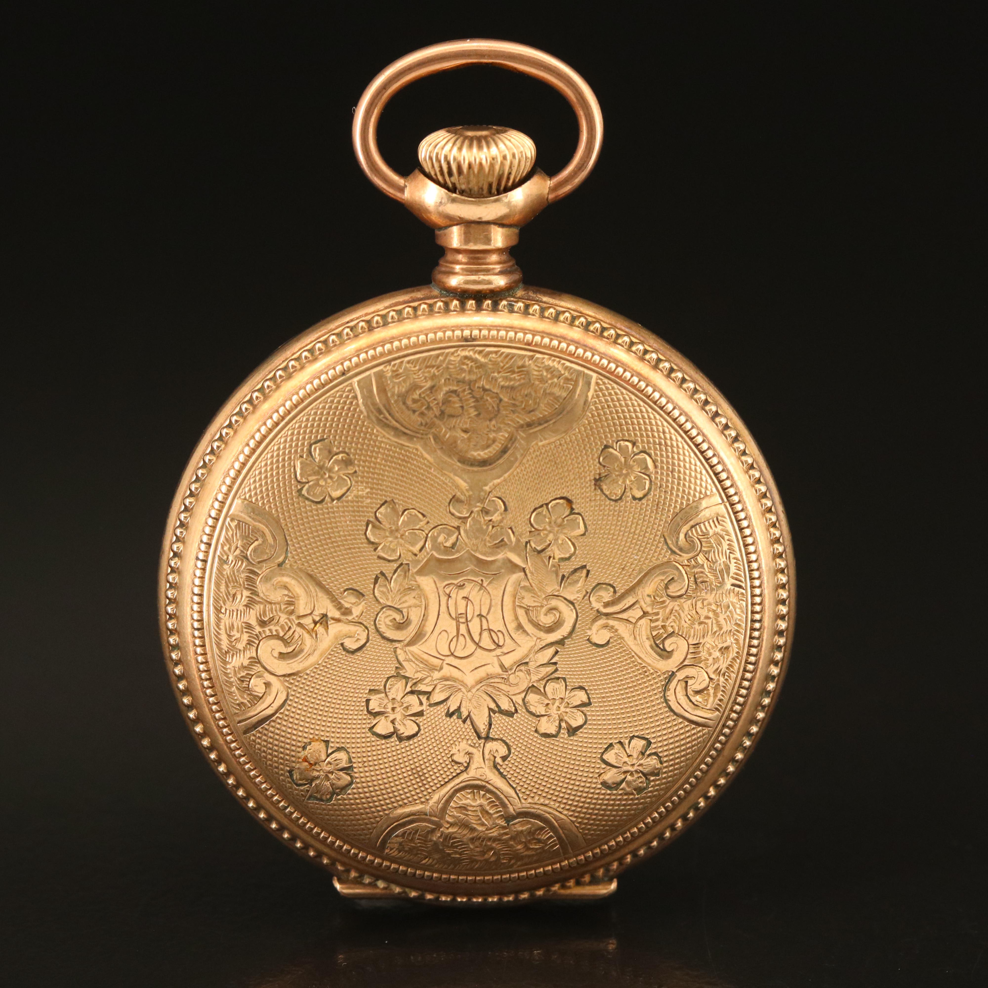1904 Elgin Gold-Filled Hunter Case Pocket Watch