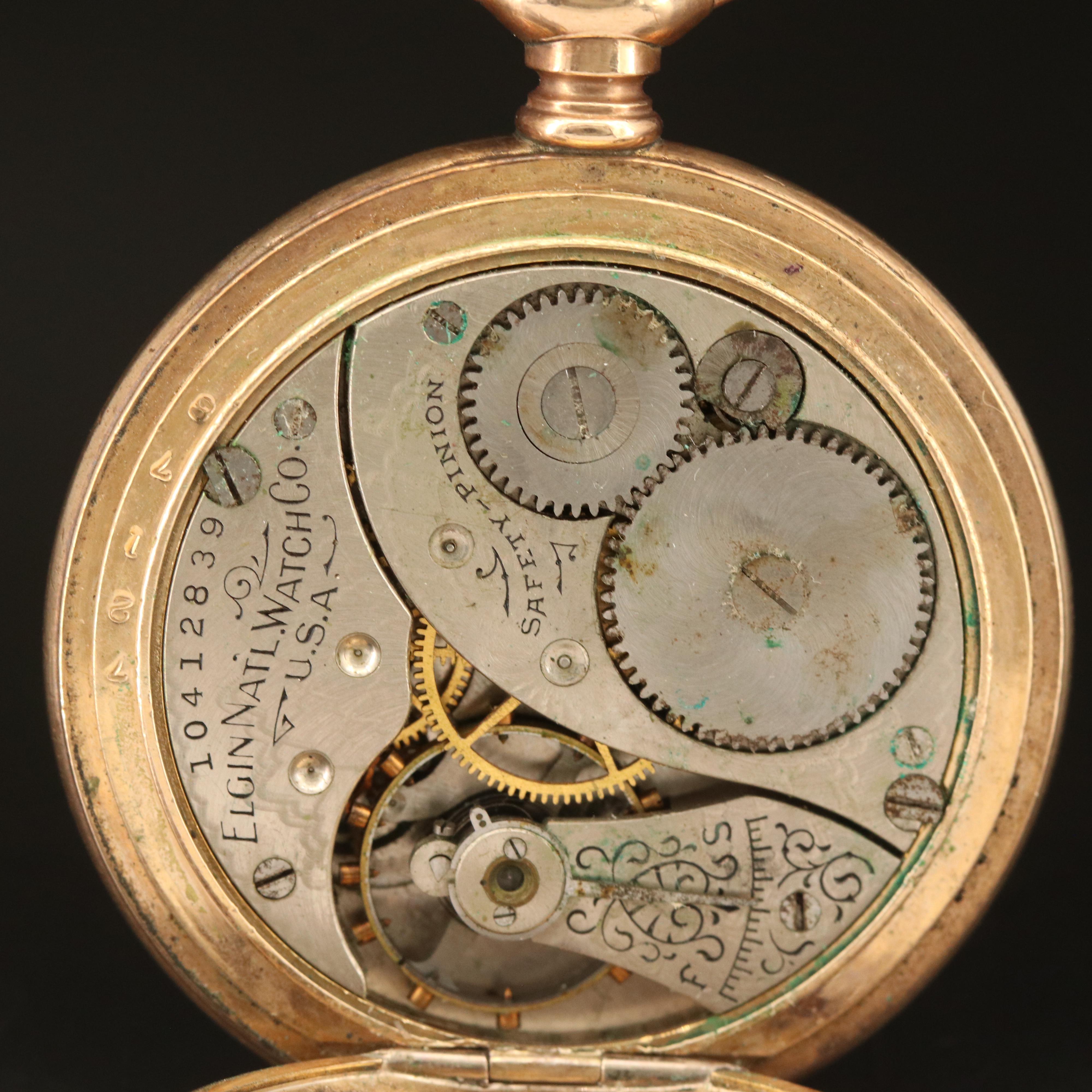 1904 Elgin Gold-Filled Hunter Case Pocket Watch