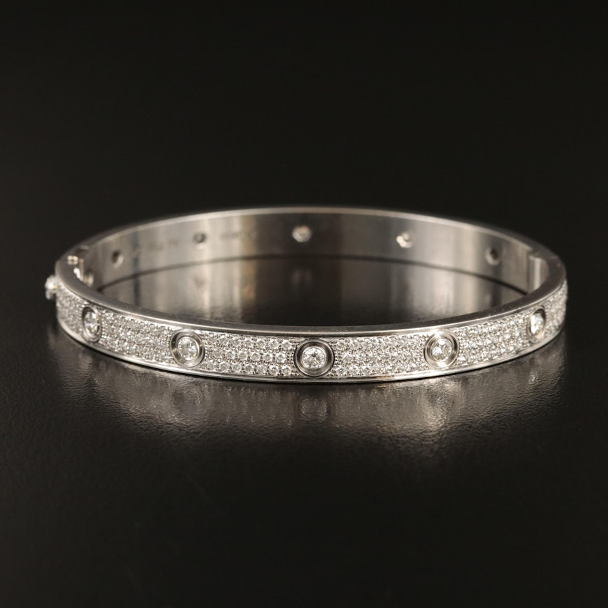 Cartier "Love" 18K 3.15 CTW Diamond Bracelet