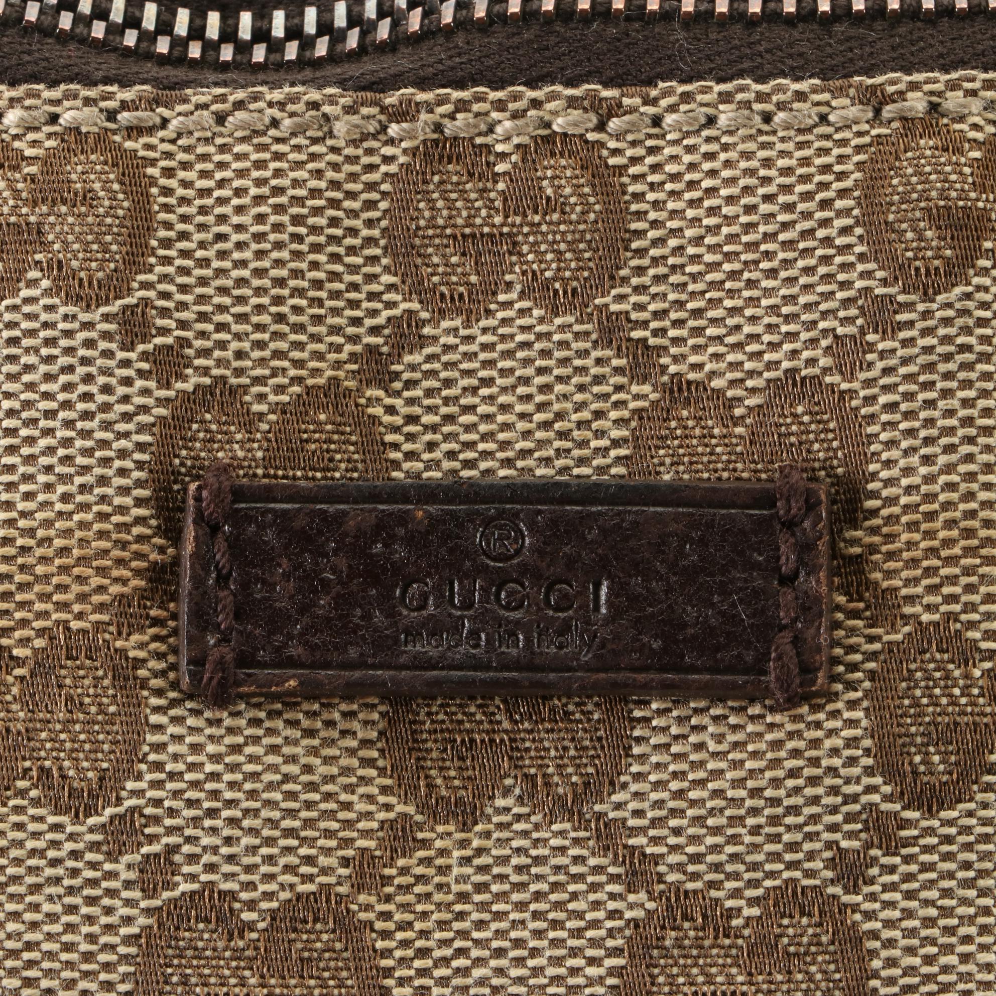 Gucci Crossbody Bag in GG Canvas and Leather