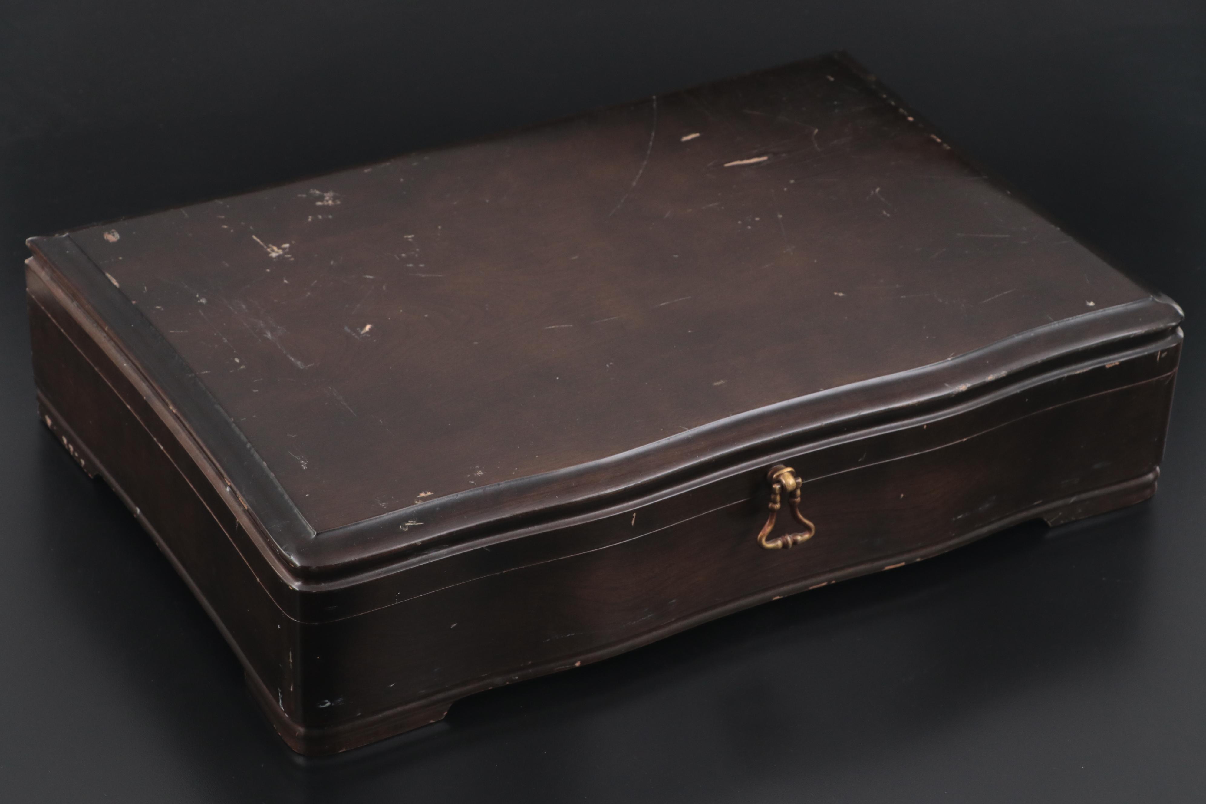 Wallace "Rose Point" Sterling Silver Flatware and Carving Set with Case