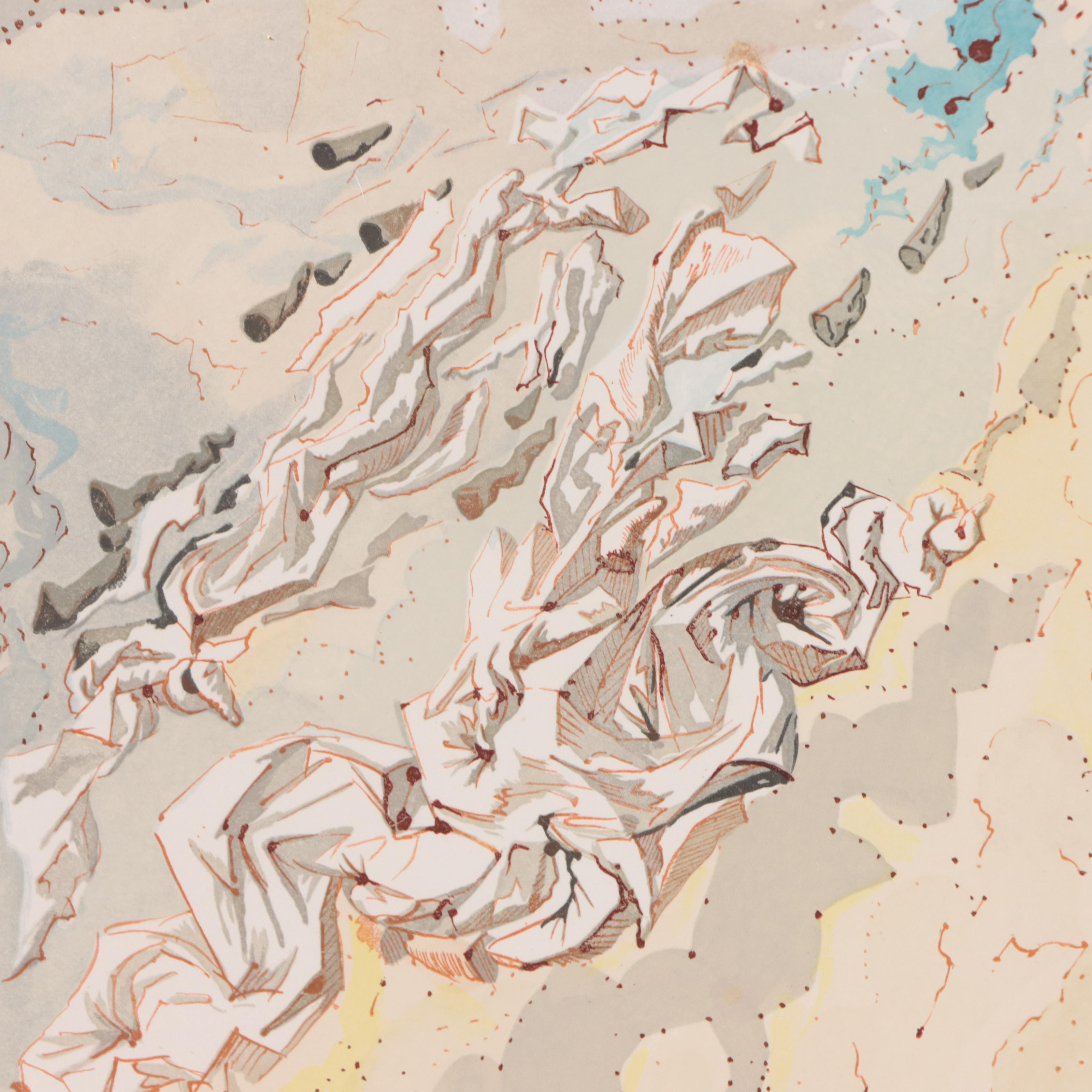 Salvador Dalí Wood Engraving "Le 6e ciel de Jupiter," 1960-1964