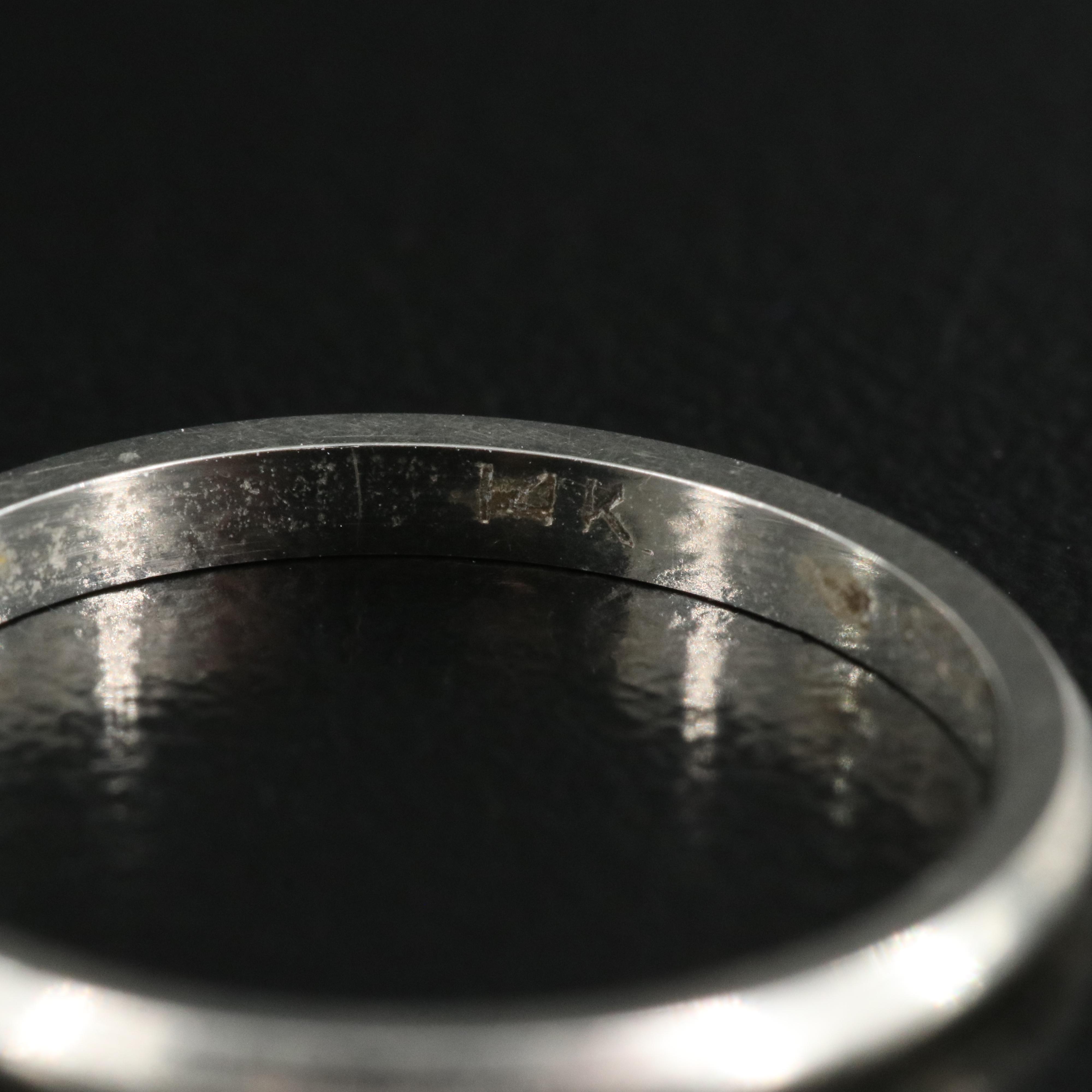 14K Beveled Band