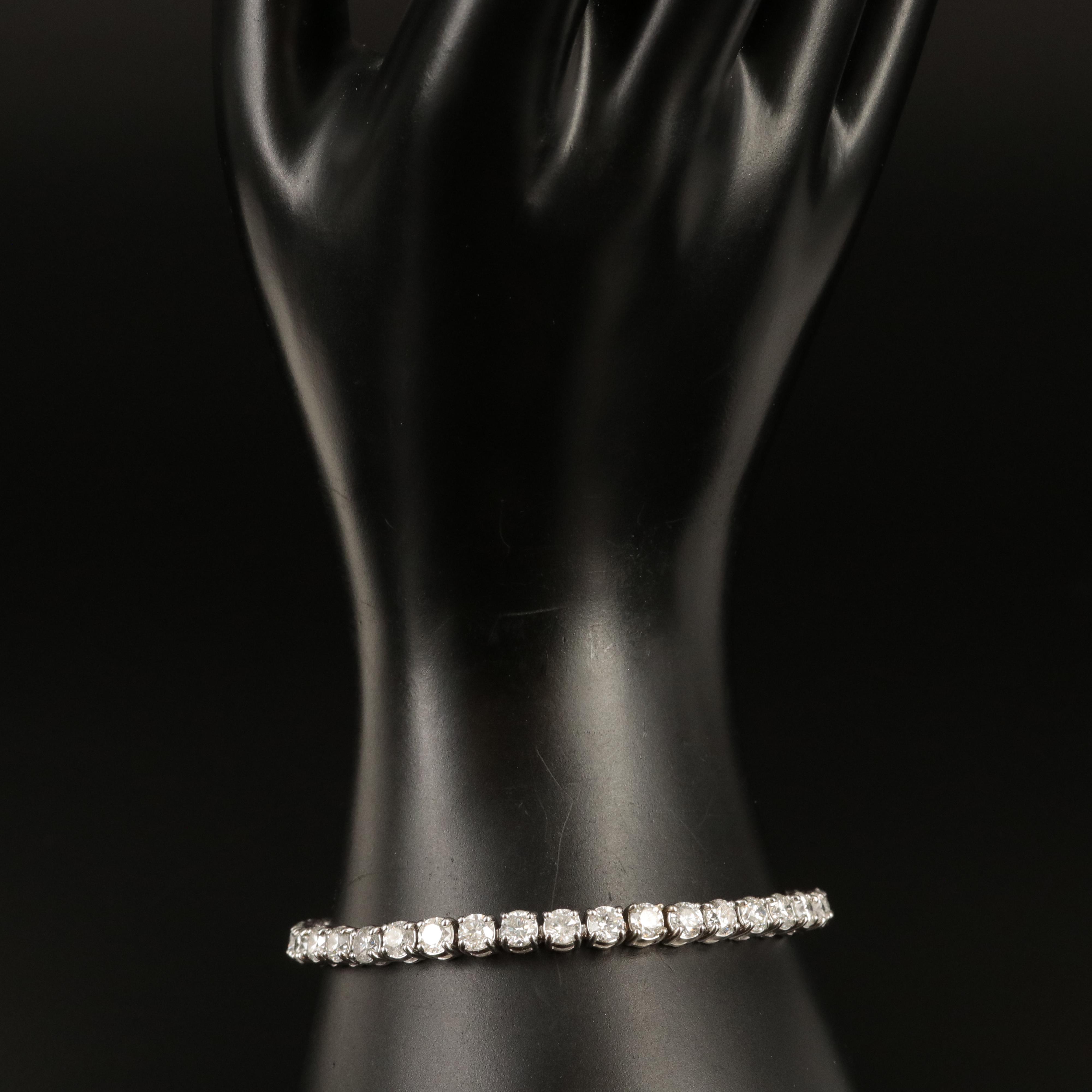 14K 12.10 CTW Diamond Line Bracelet