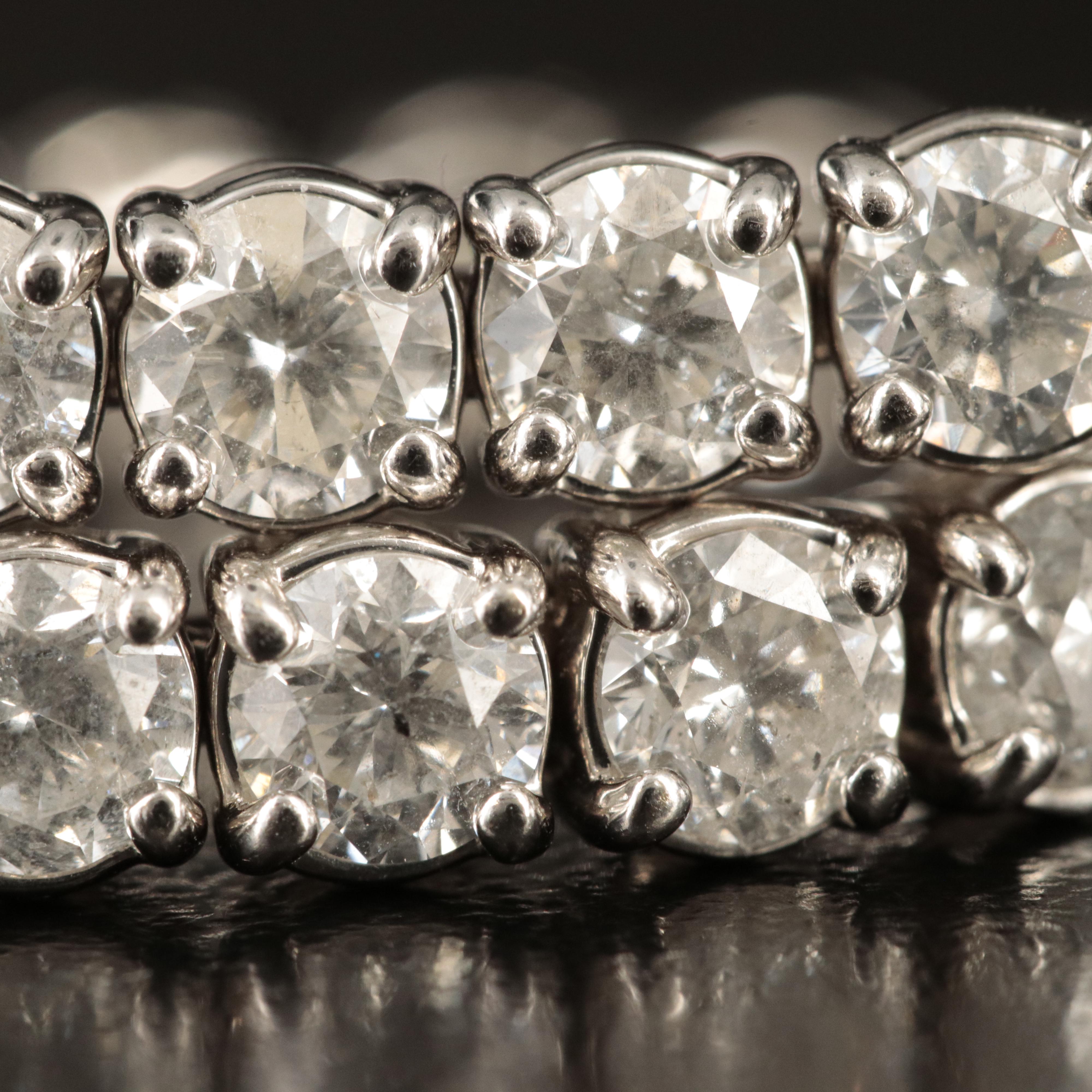 14K 12.10 CTW Diamond Line Bracelet